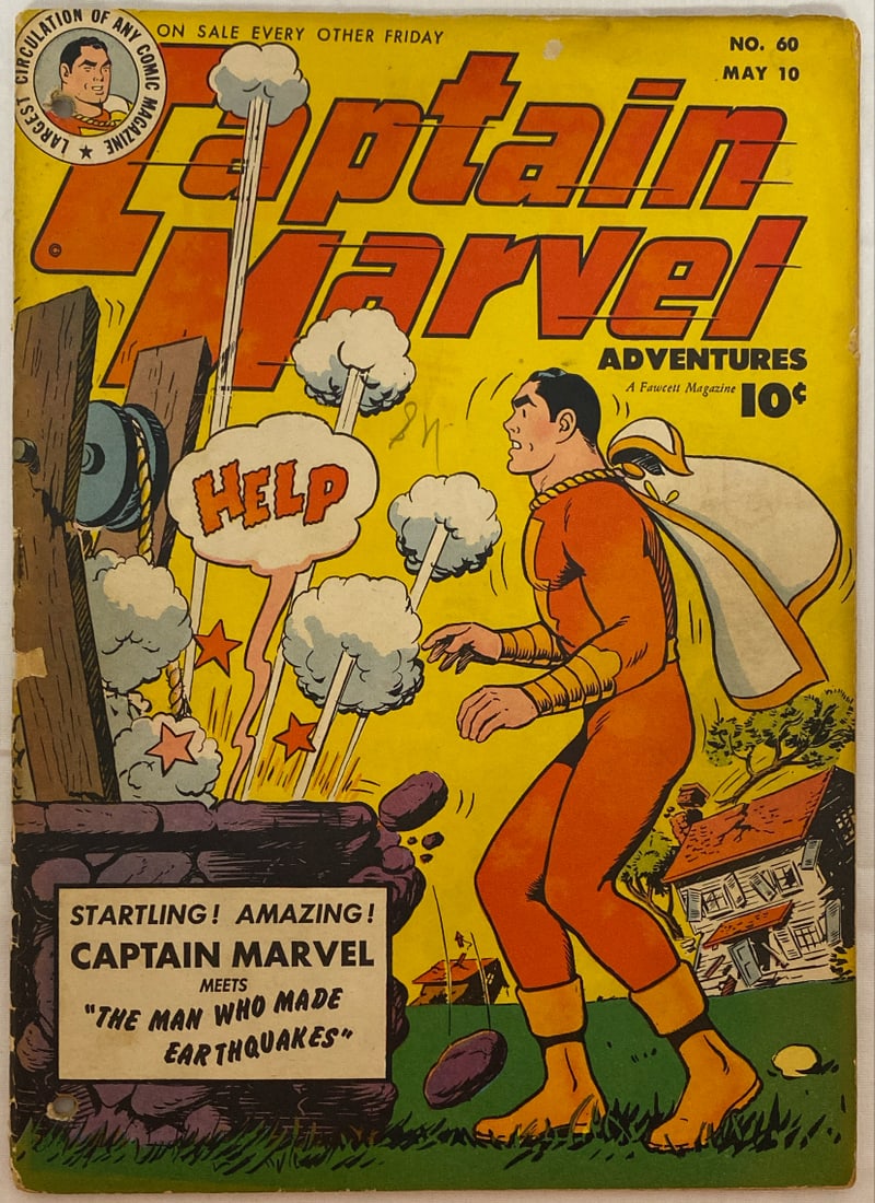 Captain Marvel Adventures 60 Fawcett Comic Book (1 of 8)