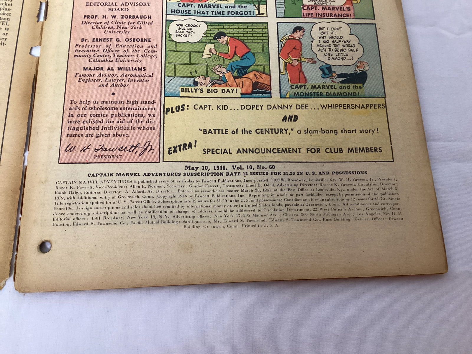 Captain Marvel Adventures 60 Fawcett Comic Book - 7