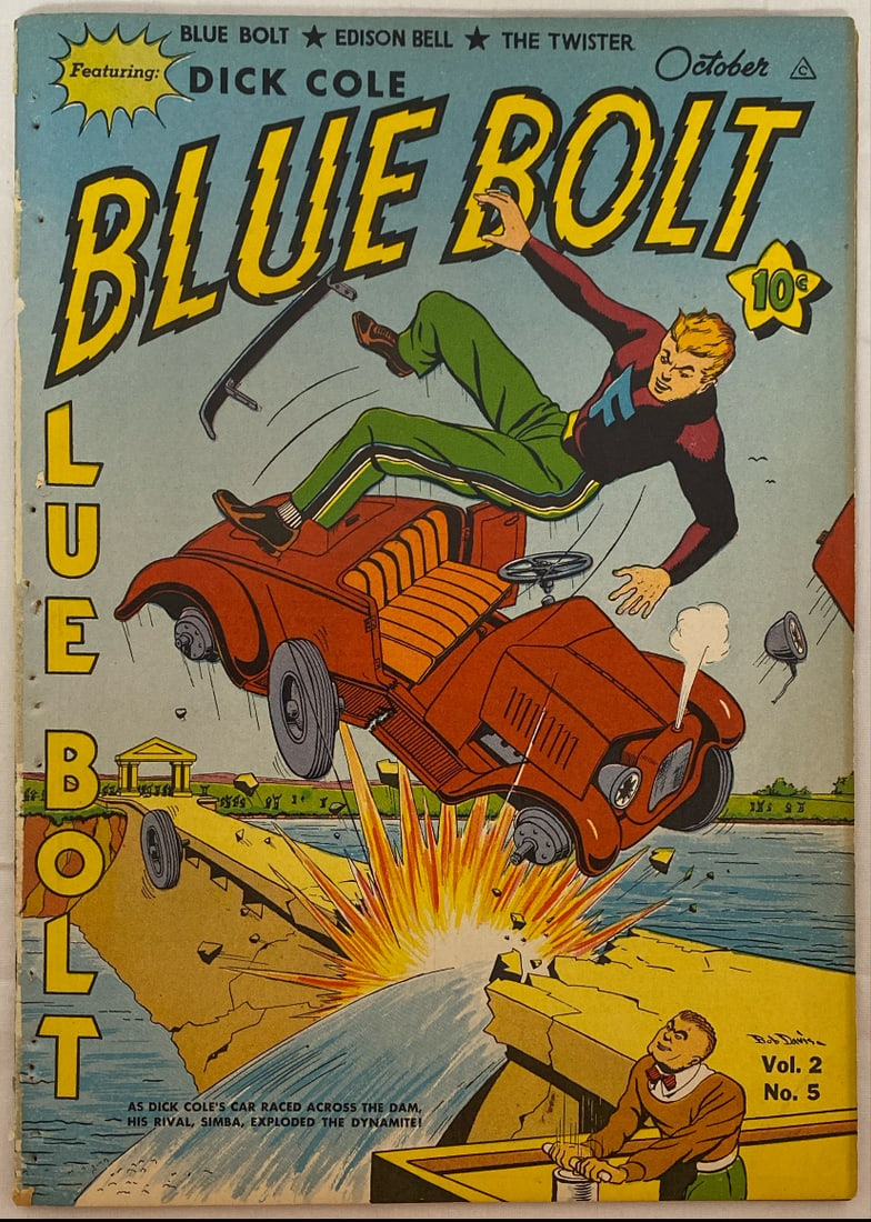 Dick Cole Blue Bolt Vol. 2 Issue 5 Comic Book (1 of 8)