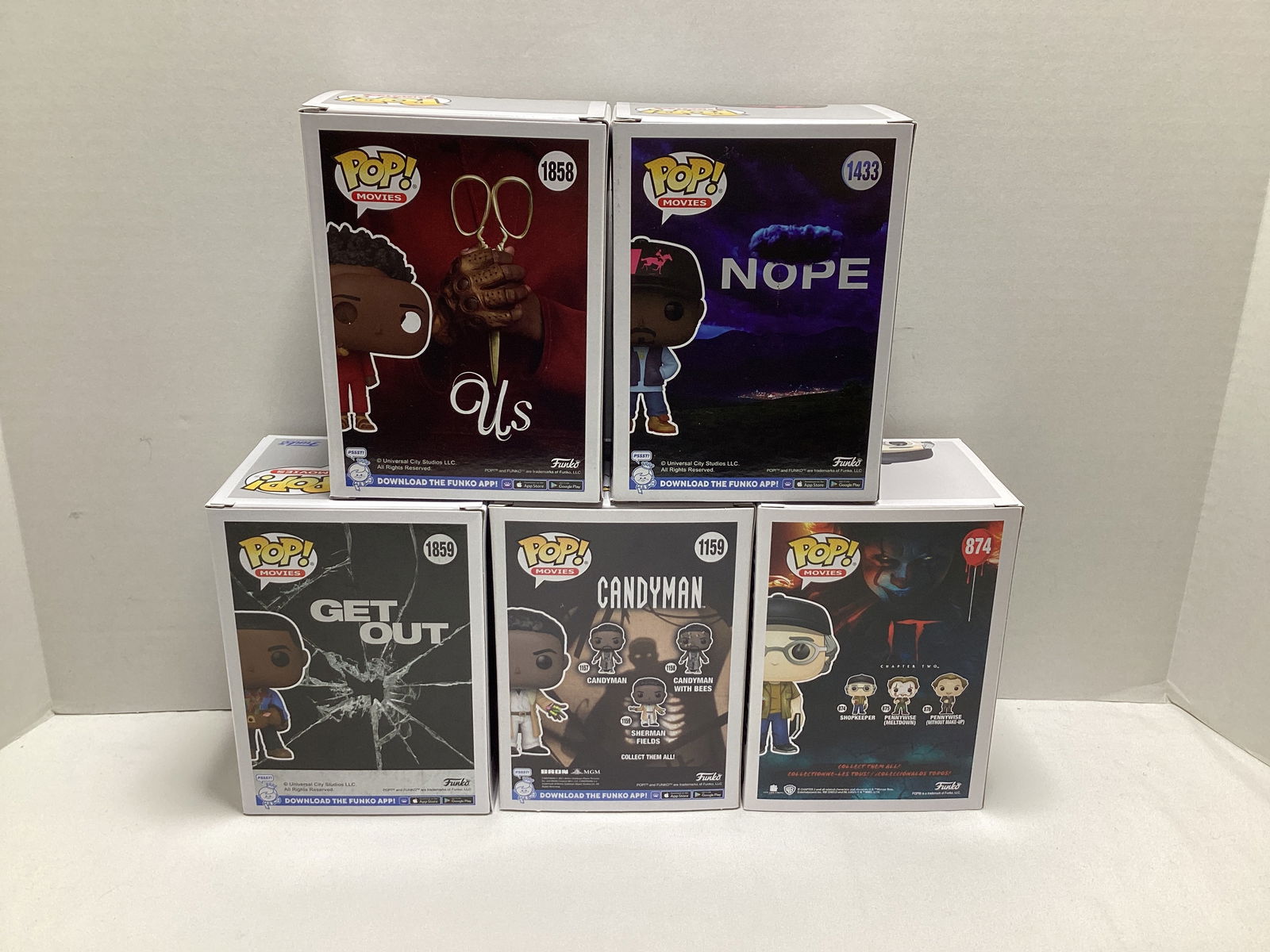 Five Horror Movie Funko Pops - 5