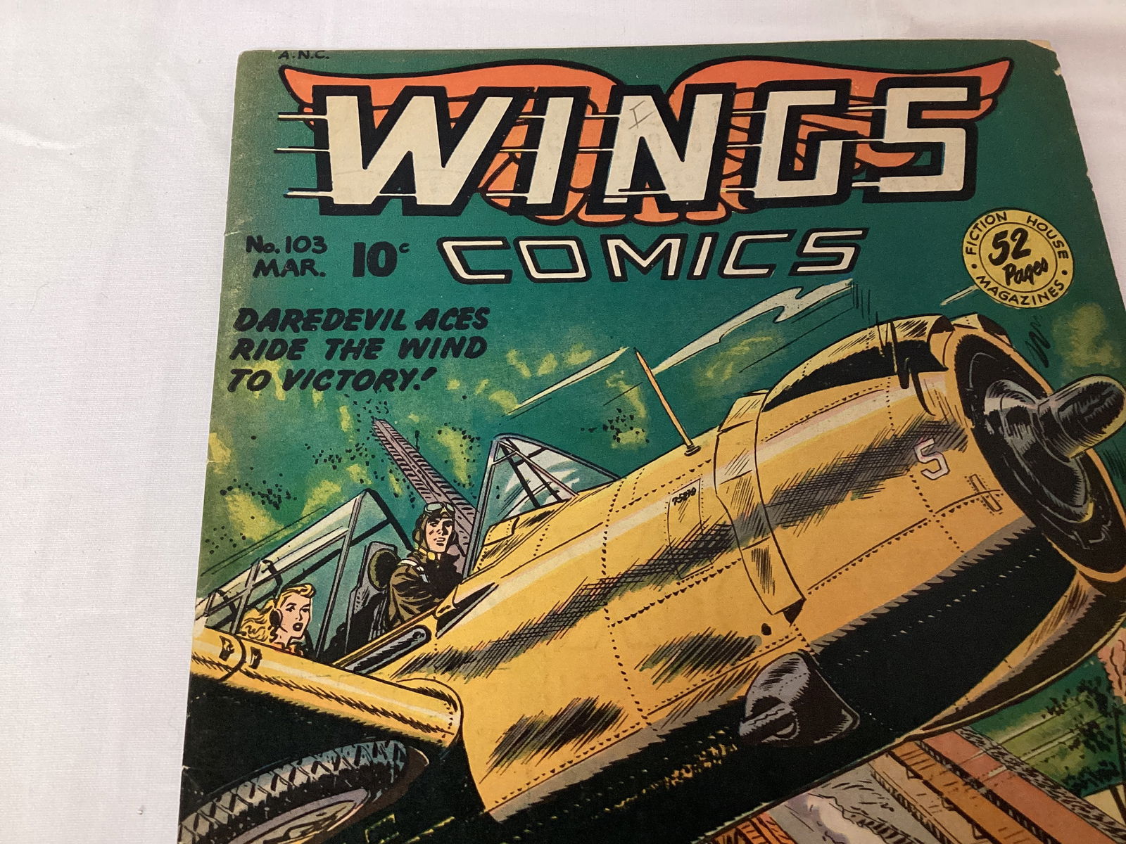 Wings Comics 103 Fiction House Comic Book - 2