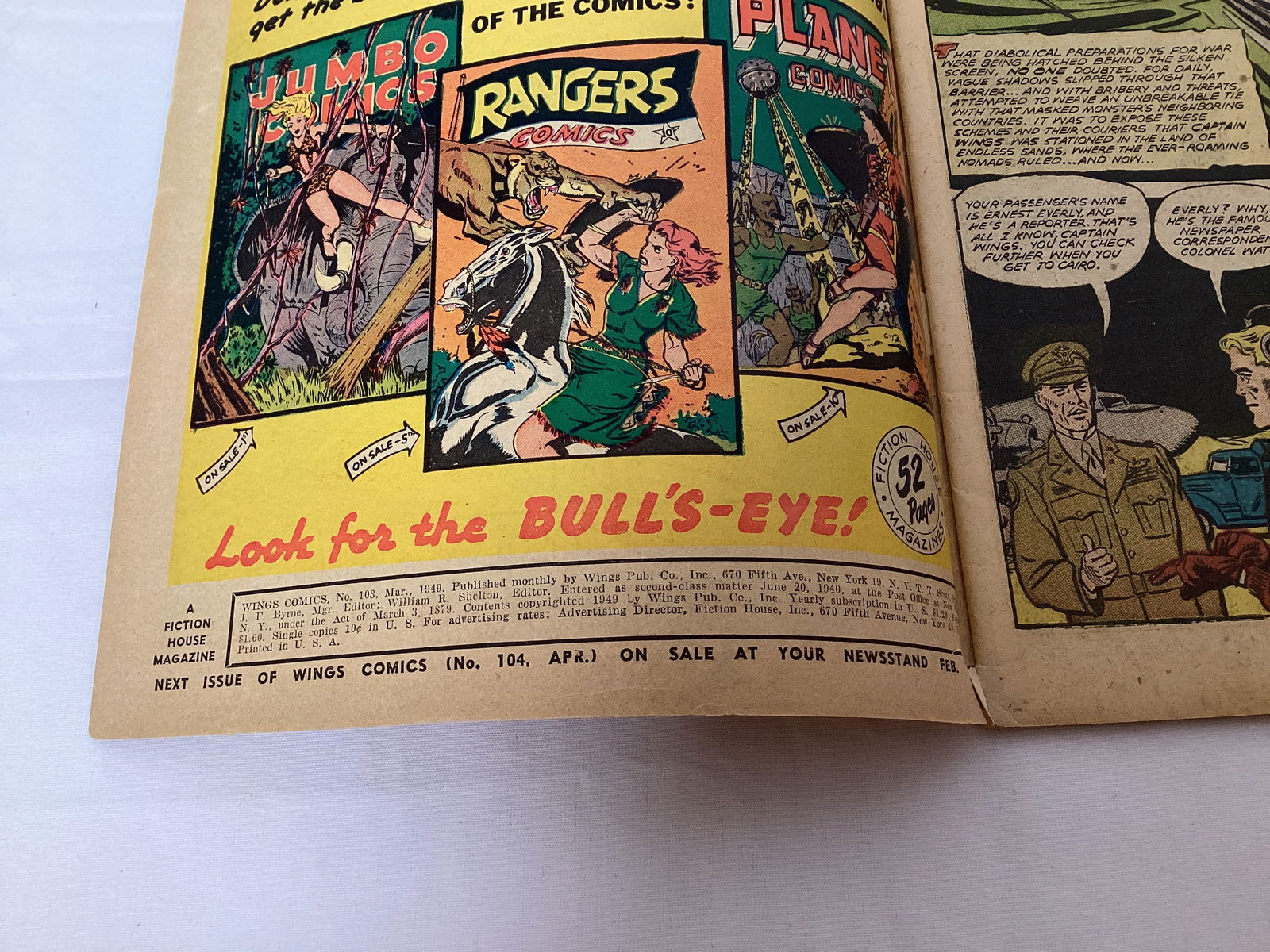 Wings Comics 103 Fiction House Comic Book - 7