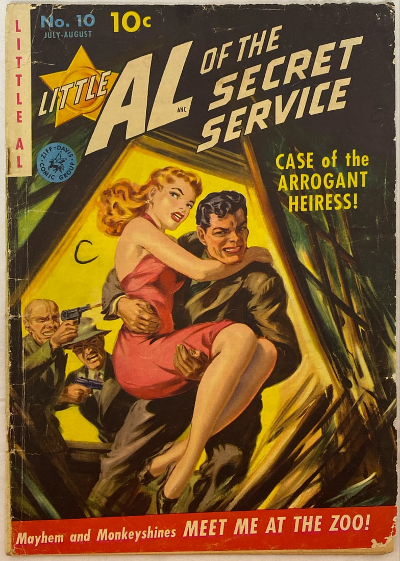 Little Al of the Secret Service 10 Ziff Davis Comic Book: 1951, please preview and see all photos for condition 