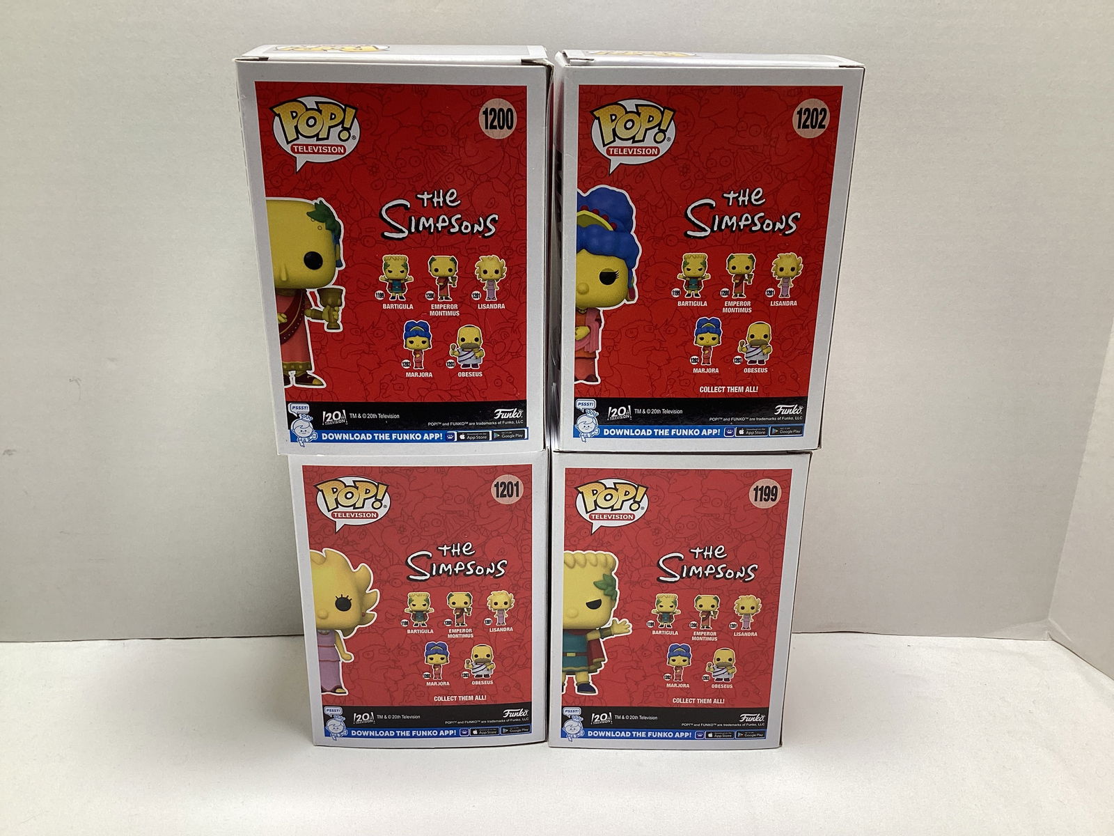 Four the Simpsons Funko Pops - 4
