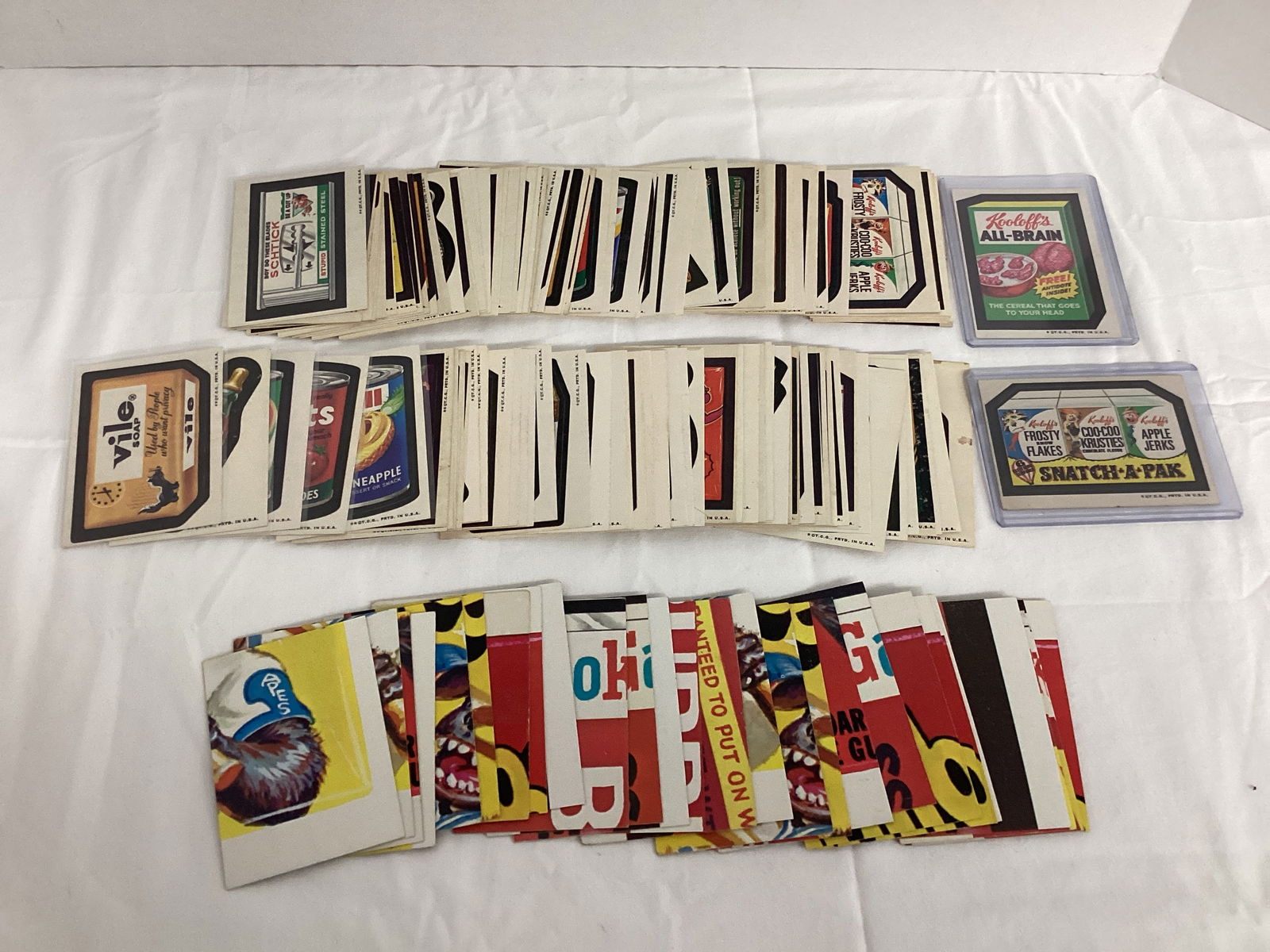 1970's Topps Wacky Packages Stickers and Puzzle Trading Cards: . 