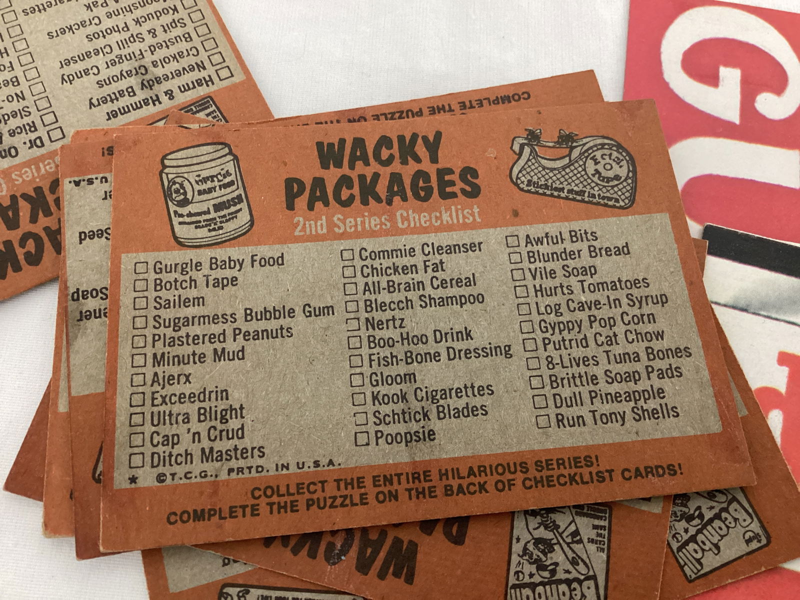 1970's Topps Wacky Packages Stickers and Puzzle Trading Cards - 3