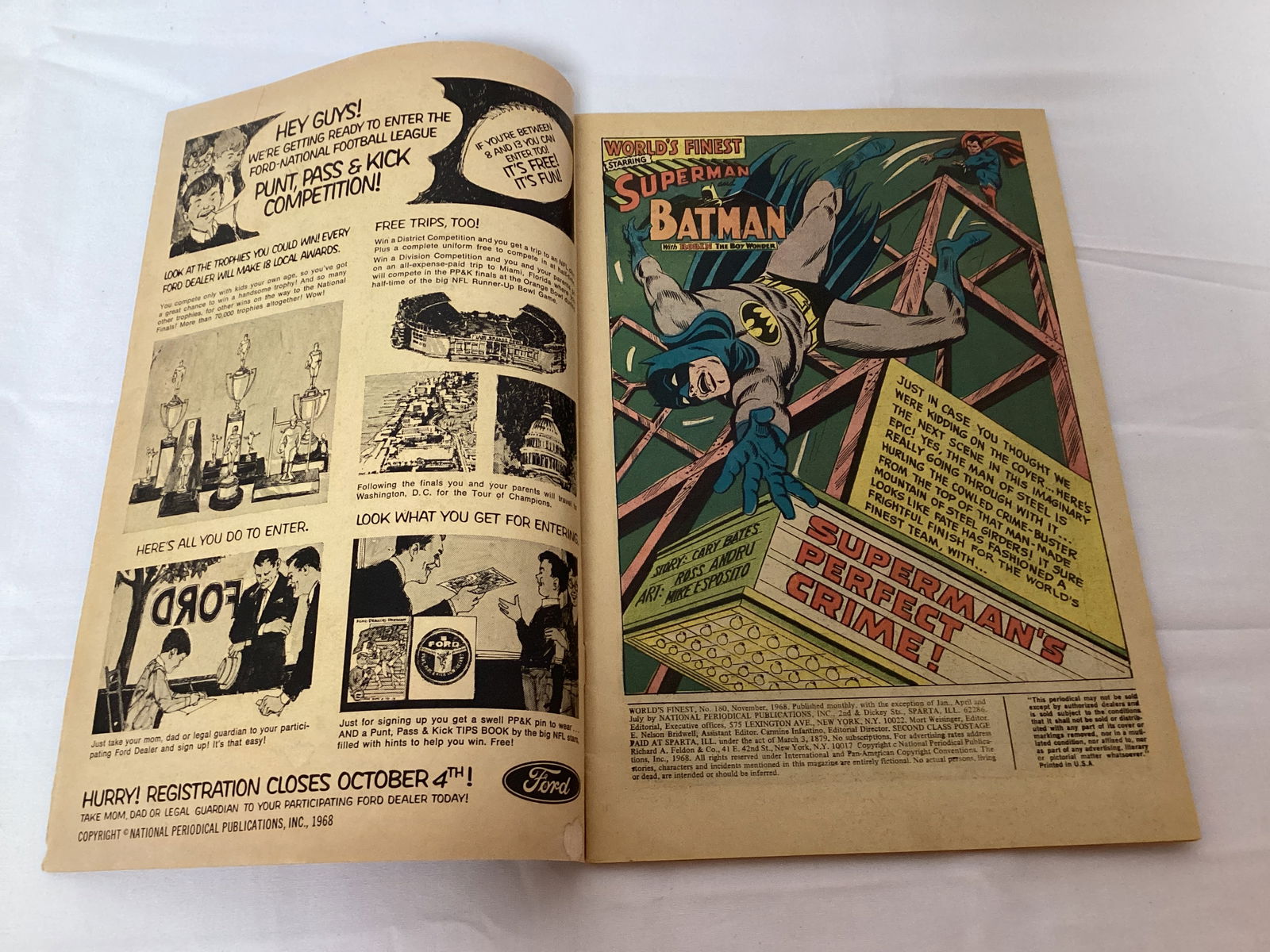 World's Finest Comics 180 DC Superman Batman Comic Book - 6