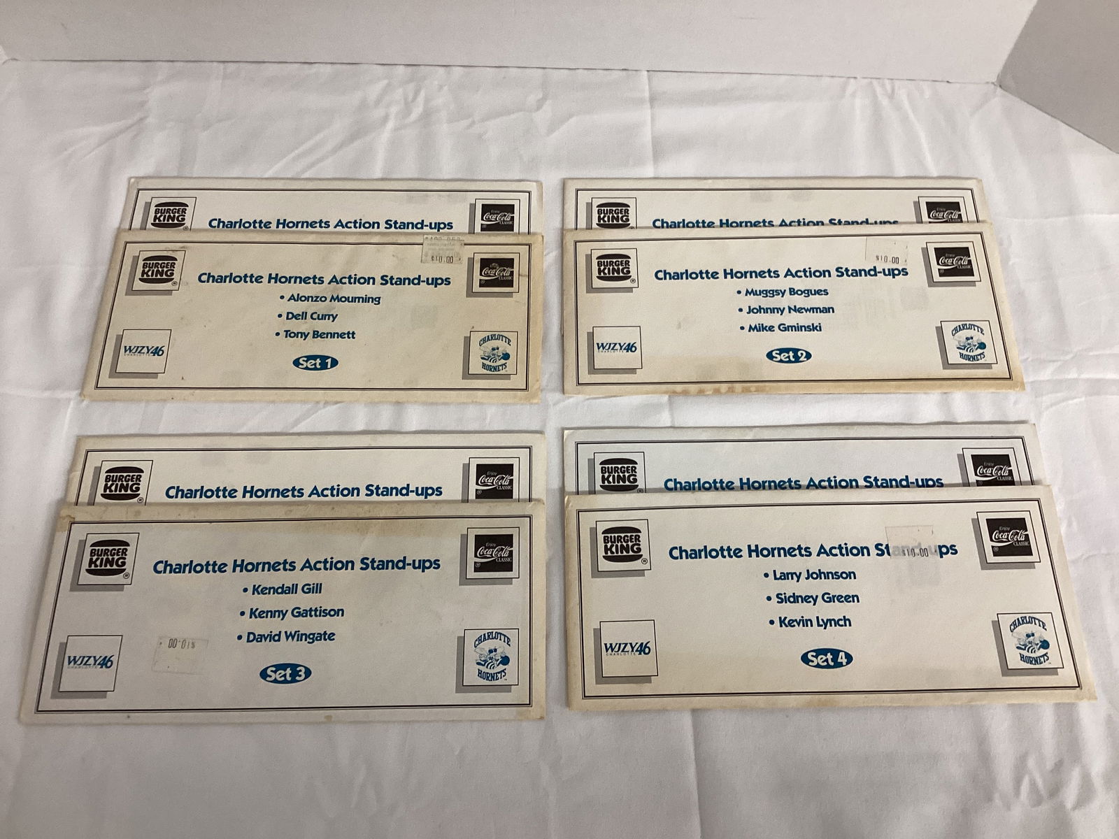 Burger King Coca-Cola Charlotte Hornets NBA Player Stand-Ups: . 