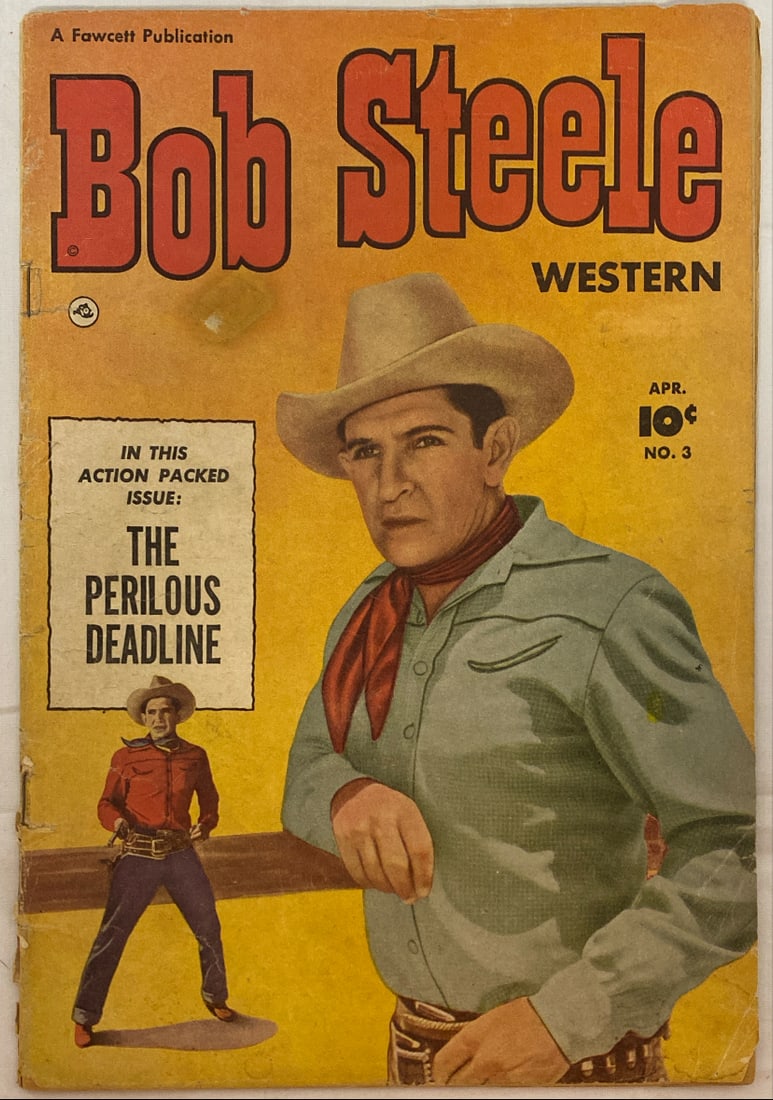 Bob Steele Western 3 Fawcett Comic Book (1 of 8)