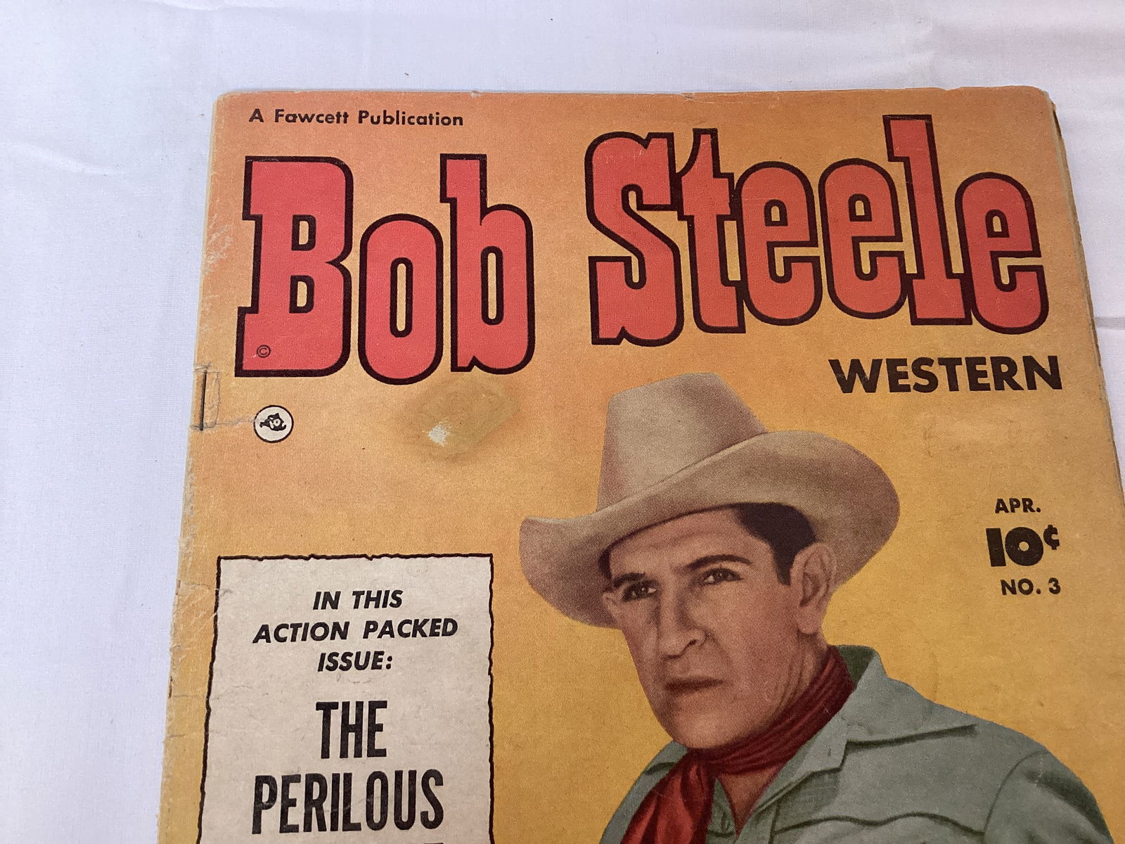 Bob Steele Western 3 Fawcett Comic Book - 2