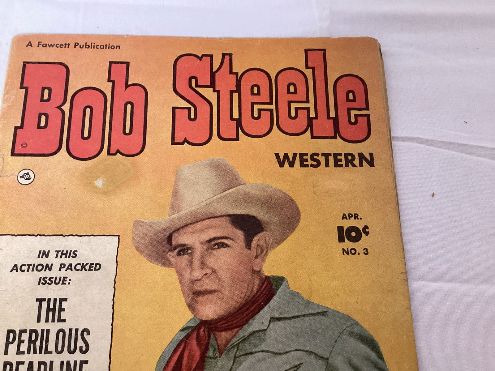 Bob Steele Western 3 Fawcett Comic Book - 3