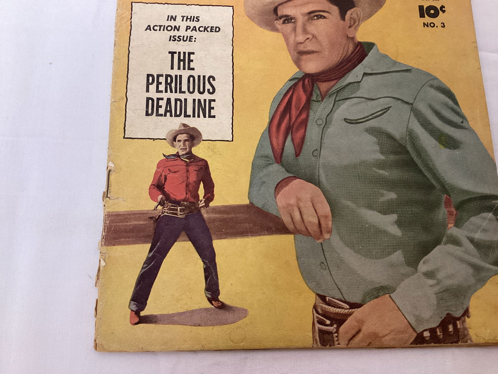 Bob Steele Western 3 Fawcett Comic Book - 4