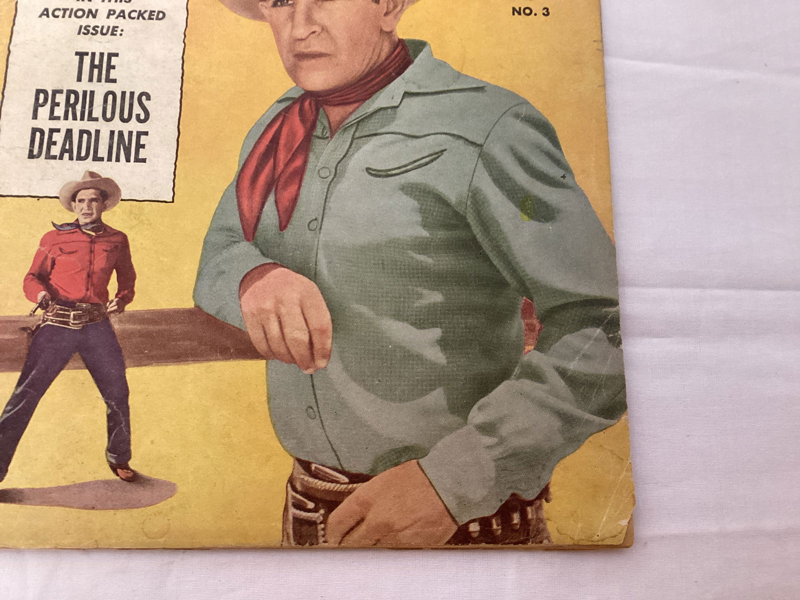 Bob Steele Western 3 Fawcett Comic Book - 5