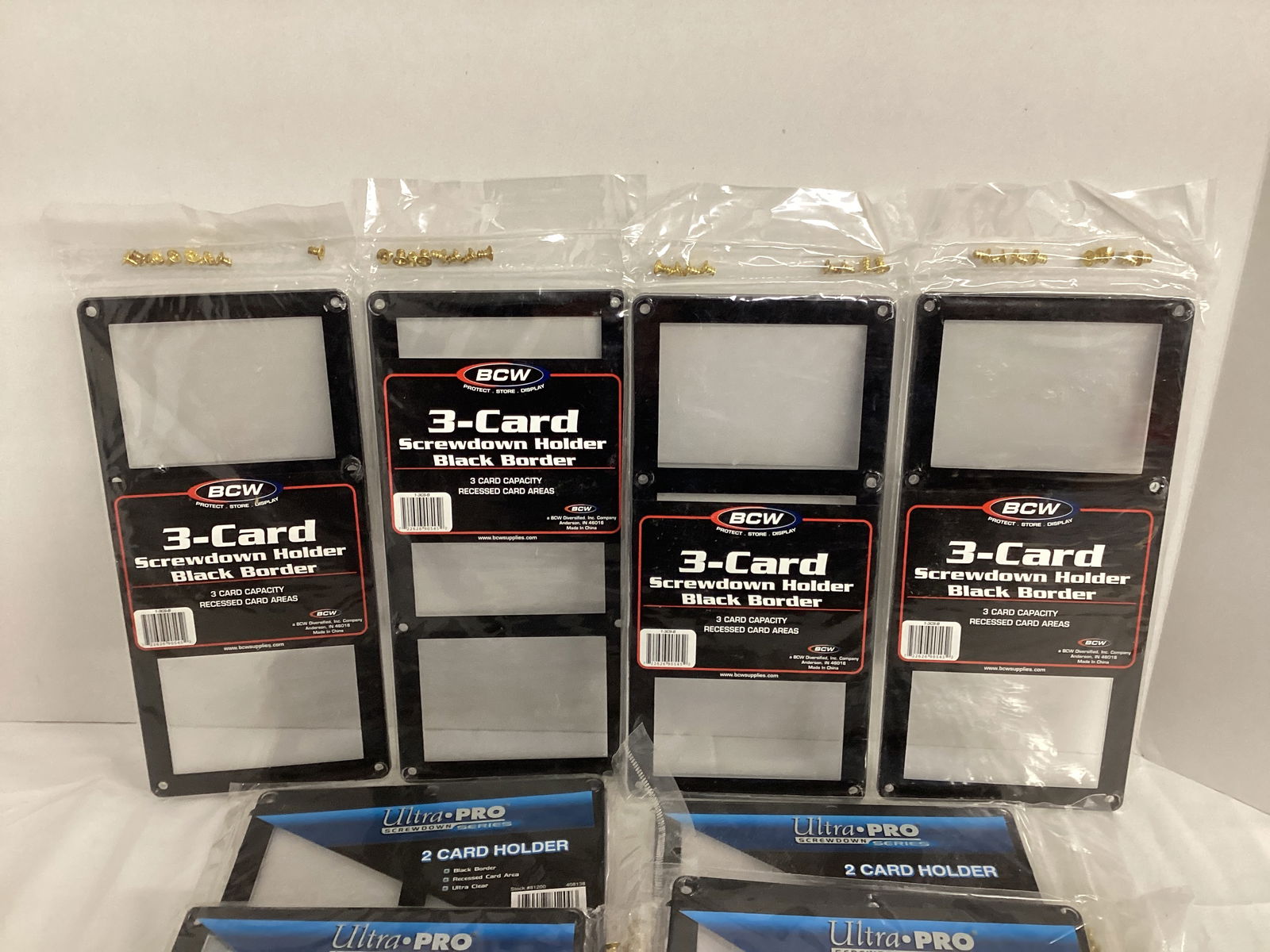 Ultra Pro and BCW Screwdown Trading Card Holders - 2