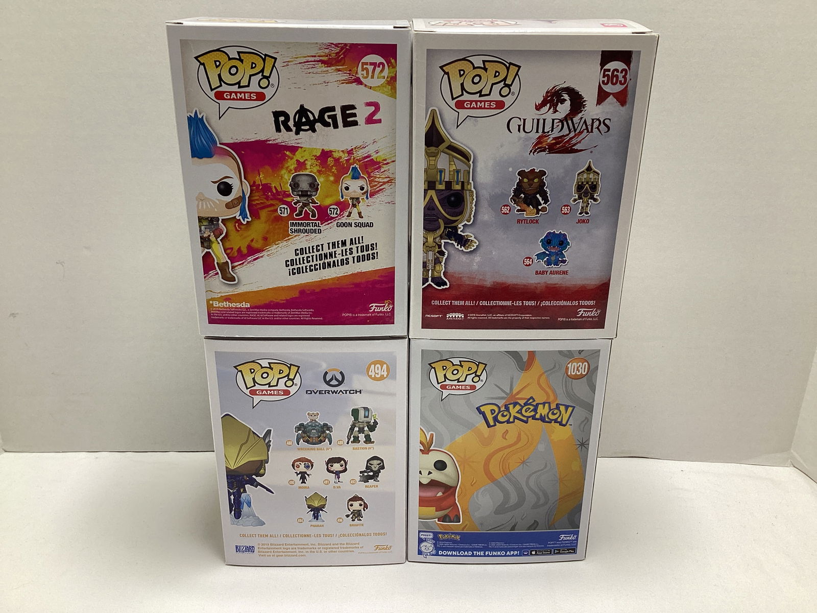 Four Video Game Funko Pops - 4