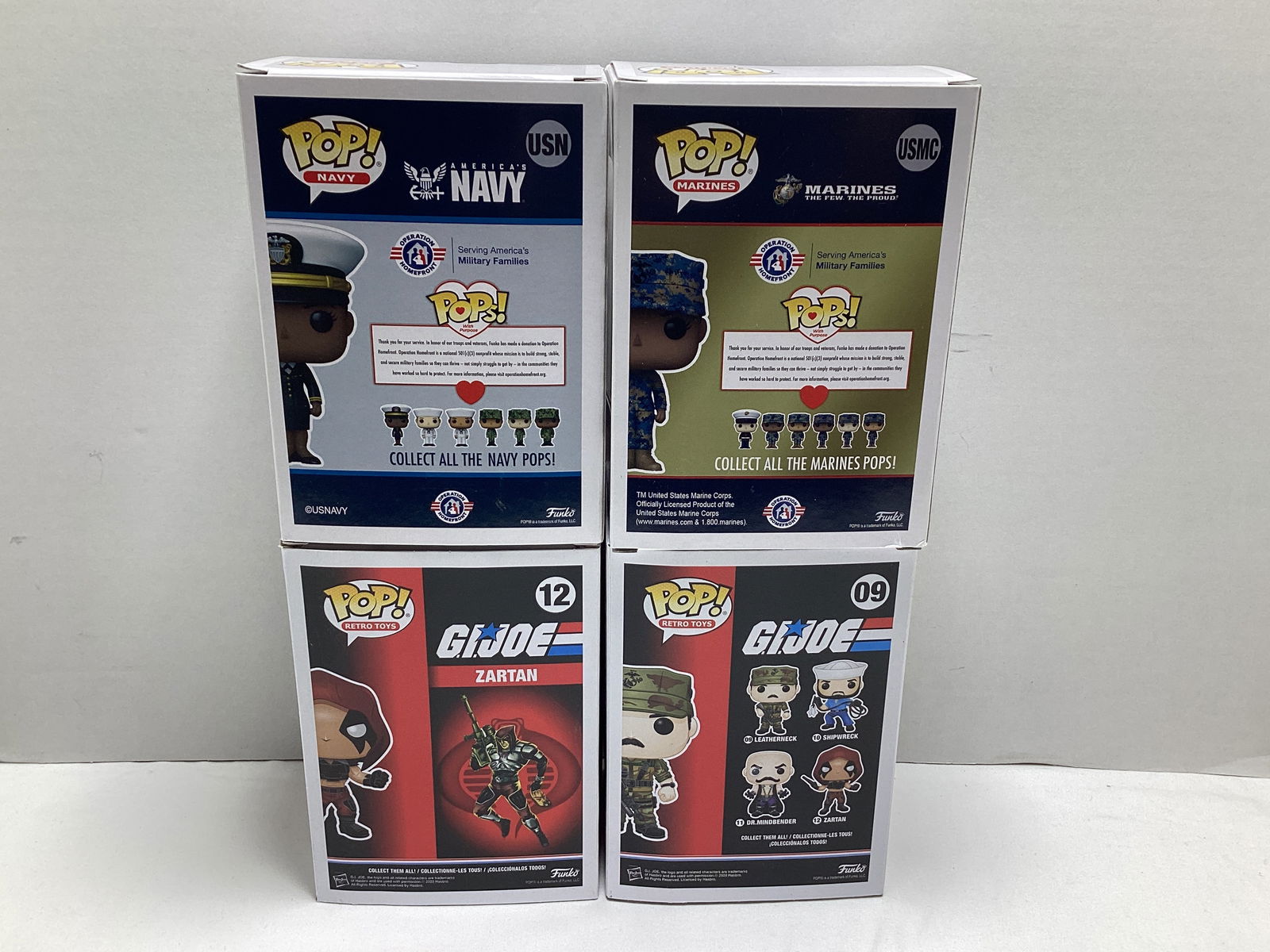 Four GI Joe and Military Funko Pops - 4