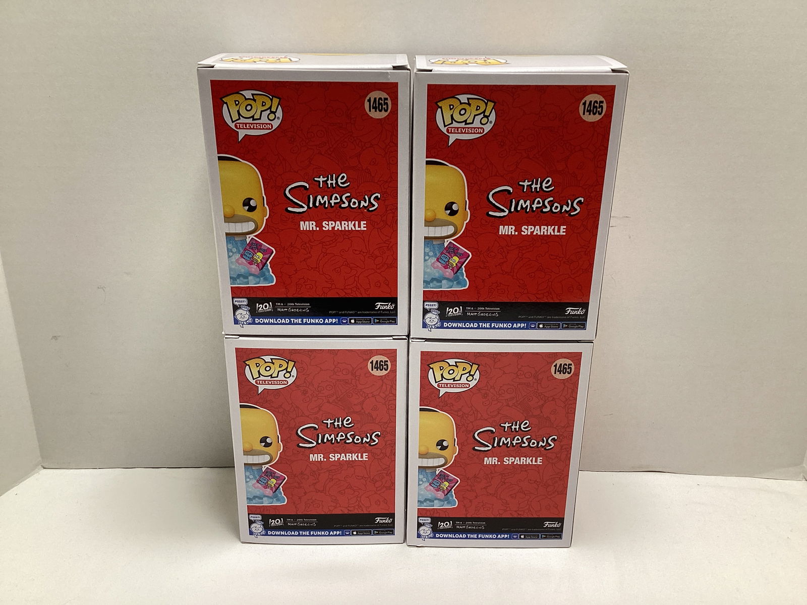 Four Simpsons Mr. Sparkle PX Diamond Collection Funko Pops - 4