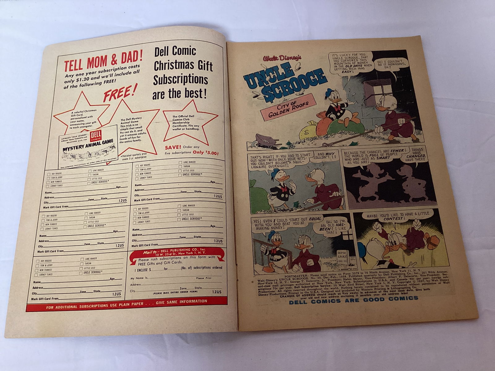 Walt Disney's Uncle Scrooge 20 Dell Comic Book - 6