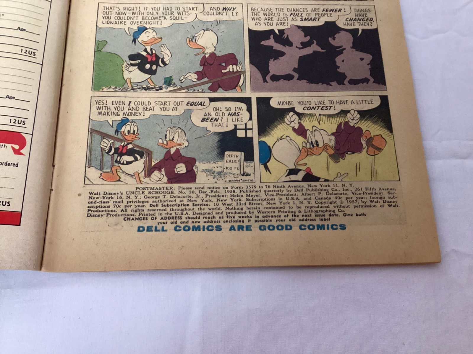 Walt Disney's Uncle Scrooge 20 Dell Comic Book - 7