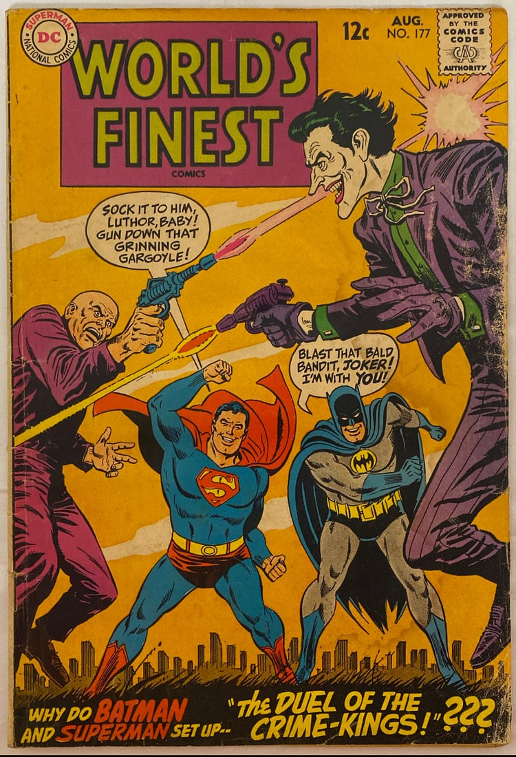 World's Finest Comics 177 DC Superman Batman Comic Book: 1968, please preview and see all photos for condition