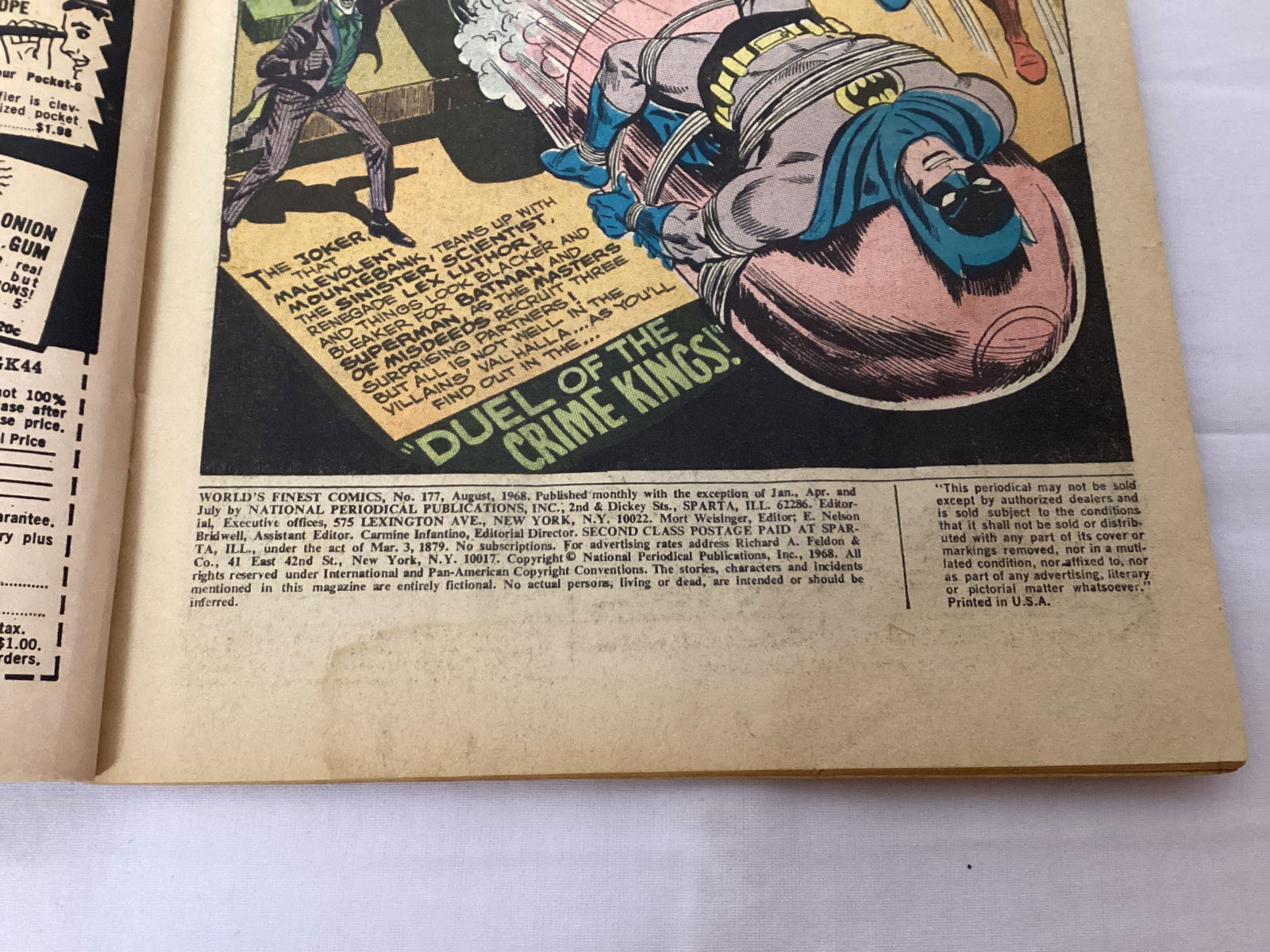 World's Finest Comics 177 DC Superman Batman Comic Book - 7