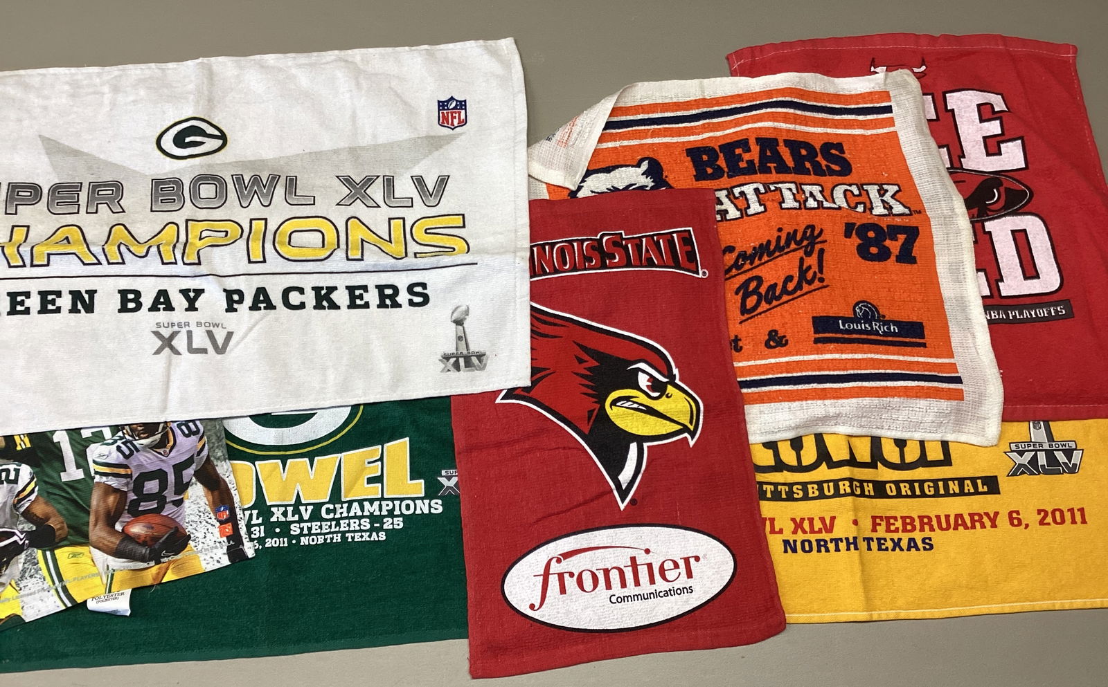 Sports Team Towels - Pittsburgh Steelers, Green Bay Packers, Chicago Bulls and More: . 