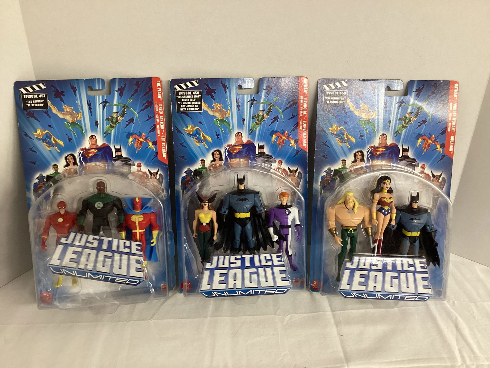 Three Packs of DC Justice League Unlimited Action Figures (1 of 6)