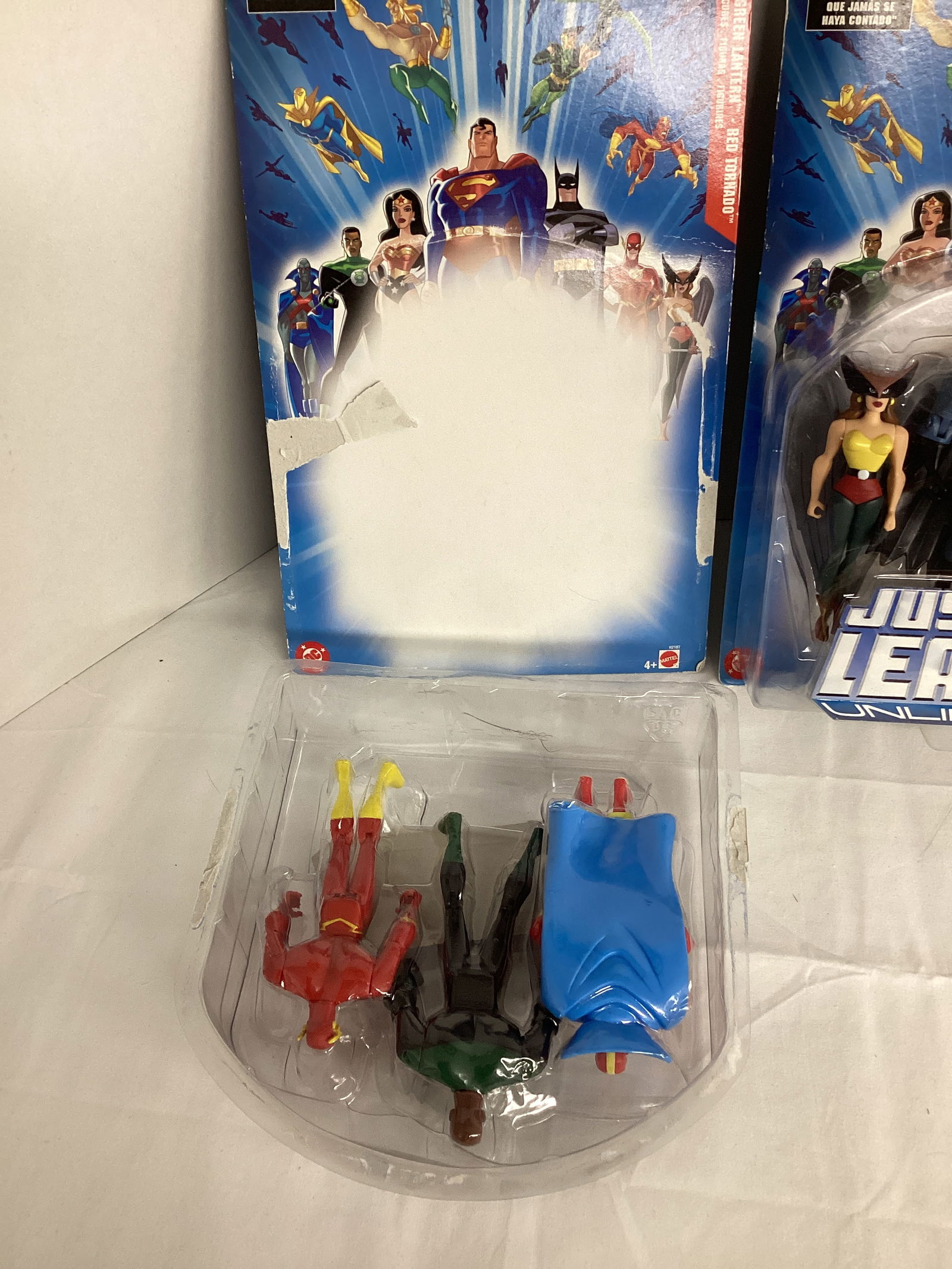 Three Packs of DC Justice League Unlimited Action Figures - 3