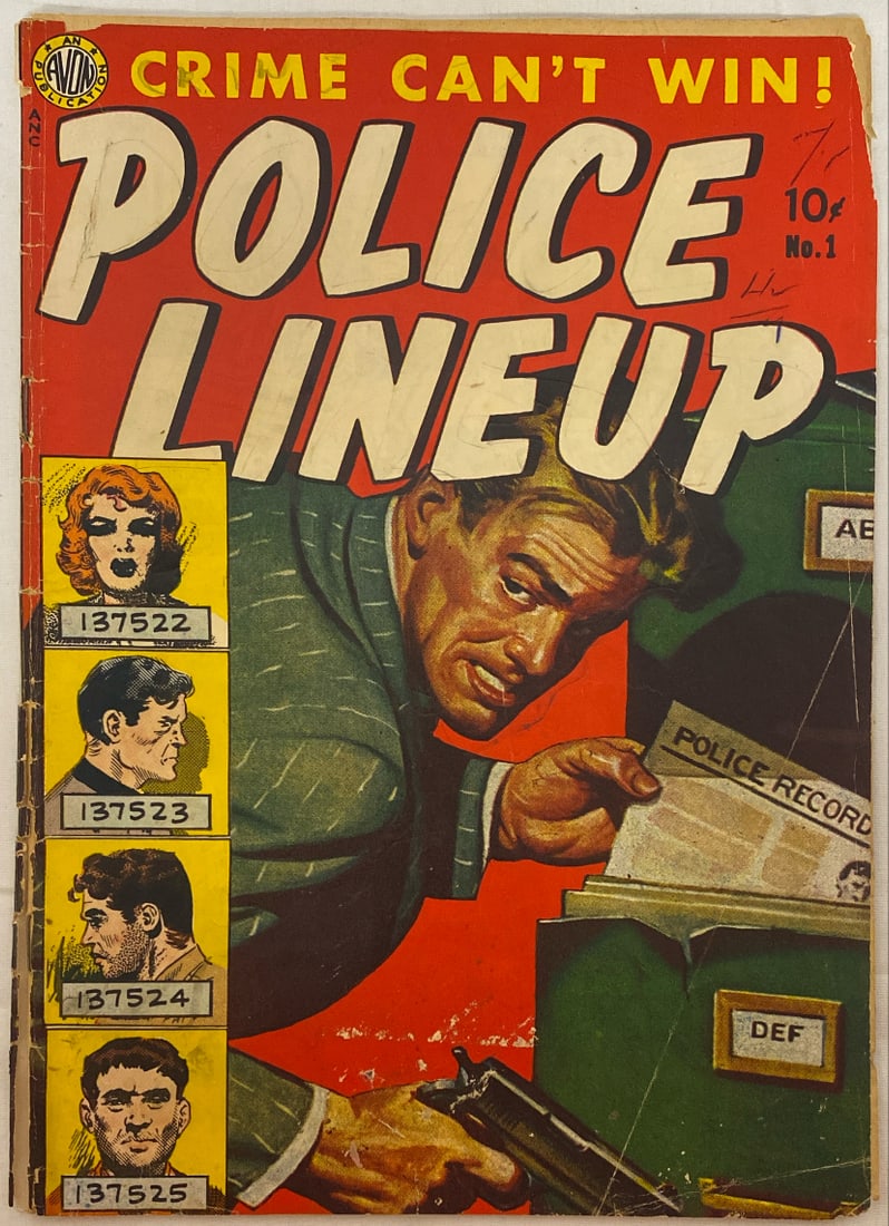 Police Lineup 1 Avon Comic Book (1 of 8)