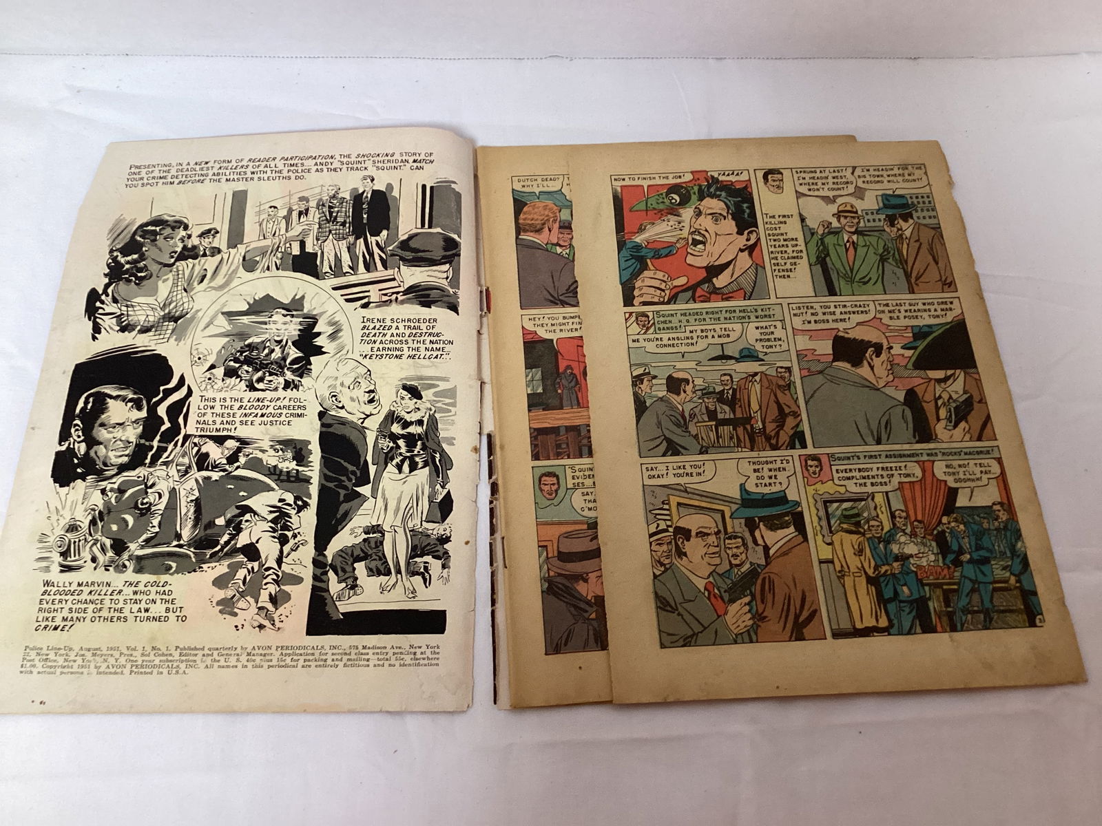 Police Lineup 1 Avon Comic Book - 6