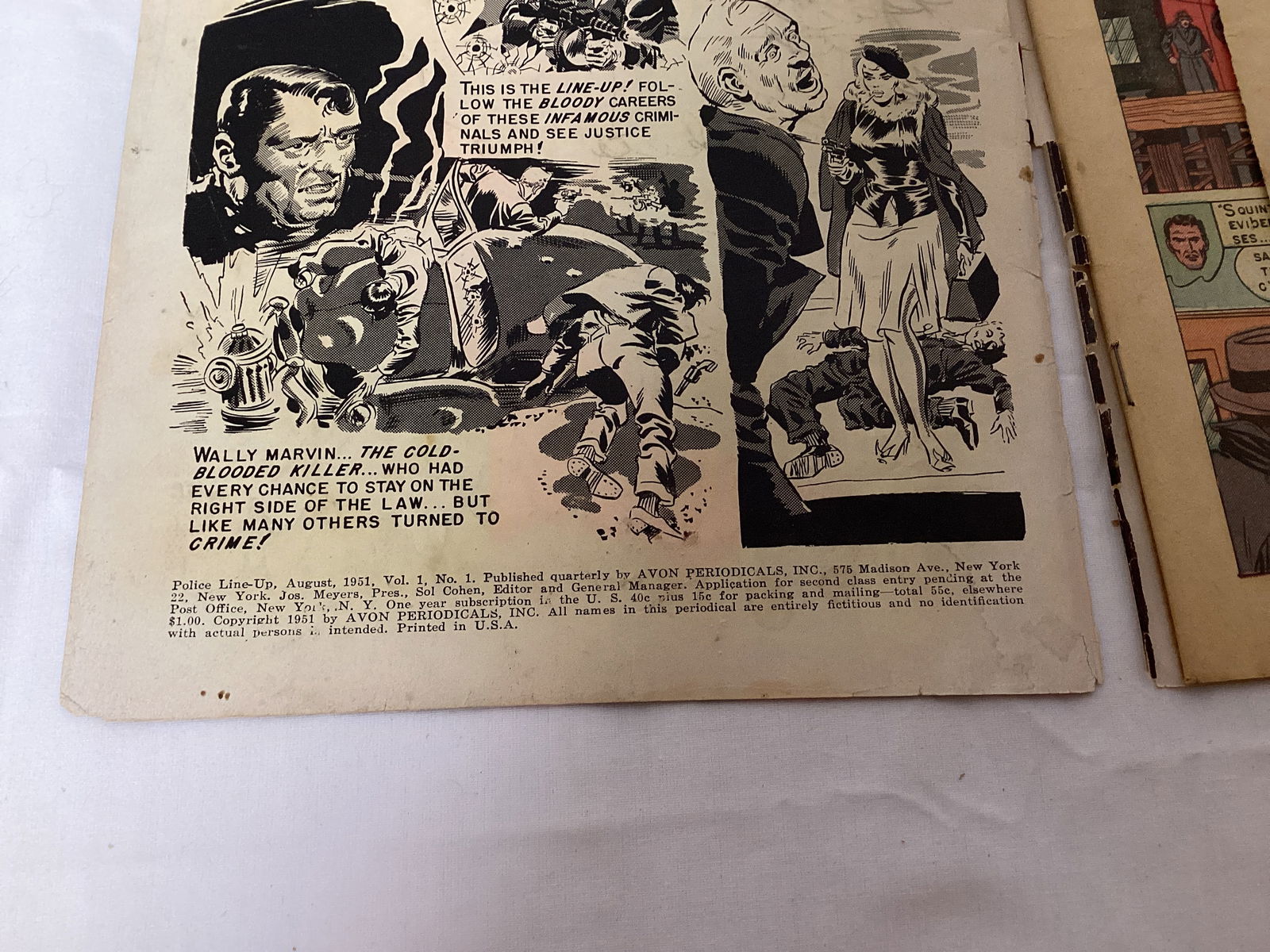 Police Lineup 1 Avon Comic Book - 7