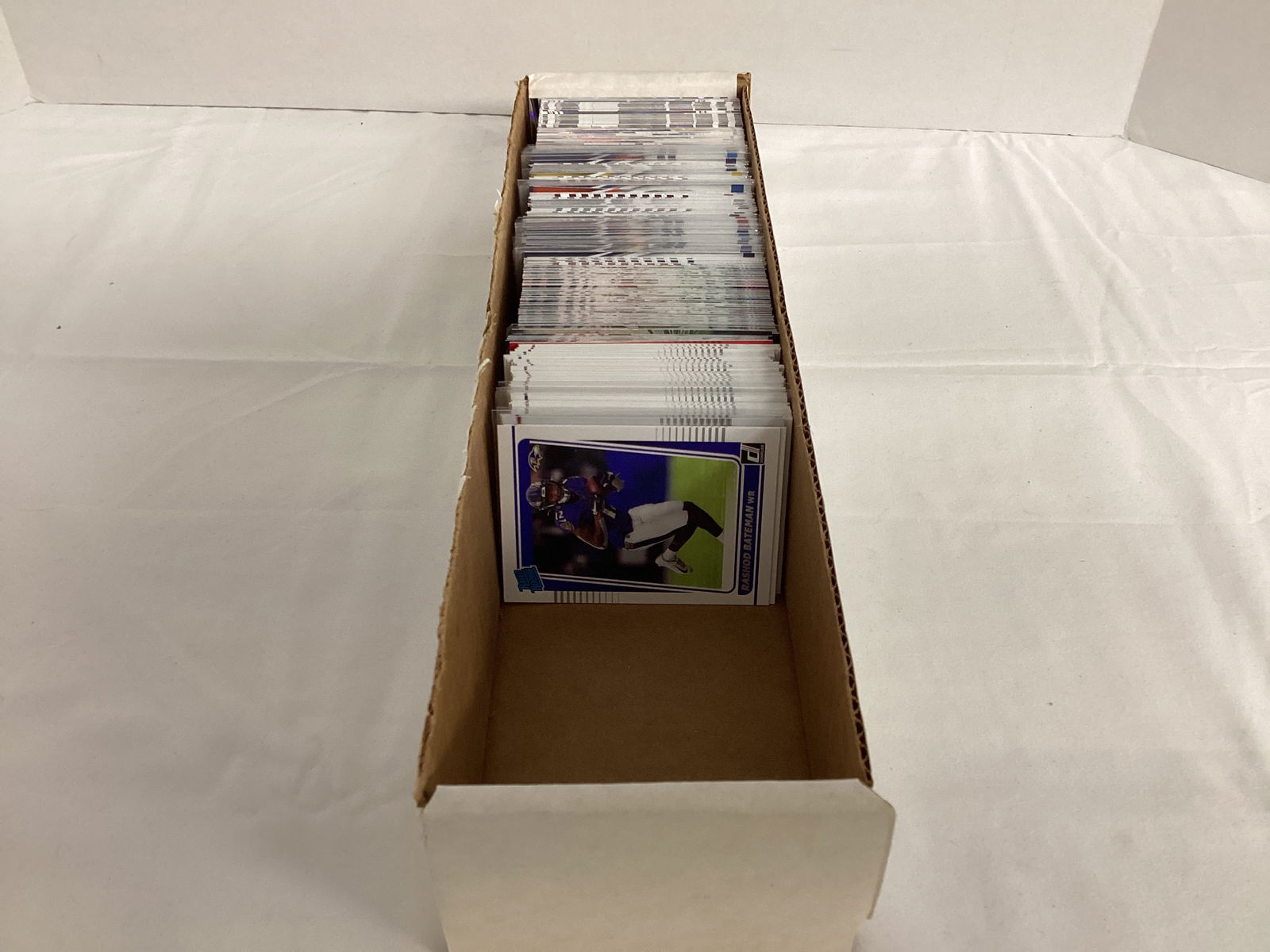 Football Cards: 14 1/2" box, not full 
