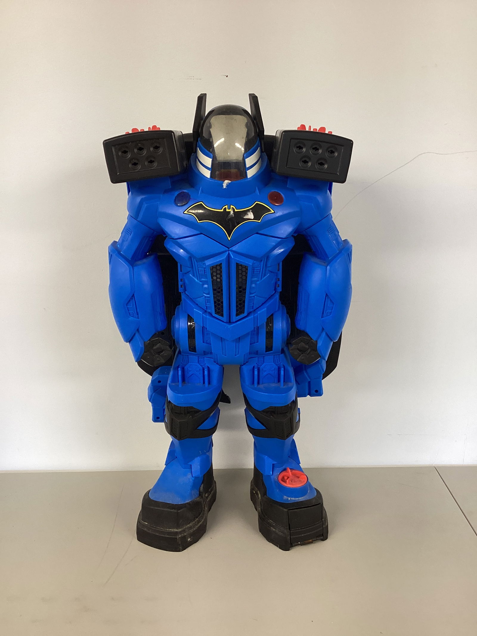 Fisher Price Imaginext DC Super Friends Batman Batbot Xtreme Action Figure: some wear from play, no figures, 29" h
