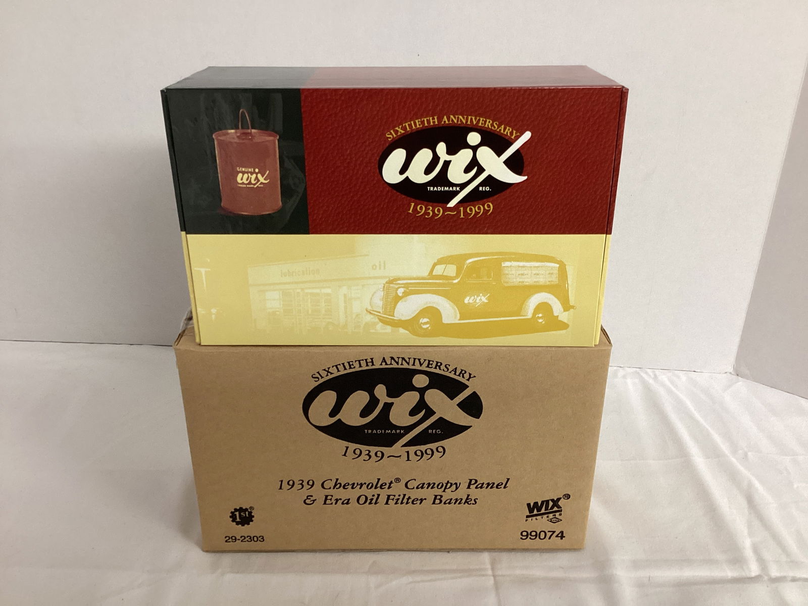 Two First Gear Wix 1939 Chevrolet Canopy Panel and Oil Filter Banks: . 