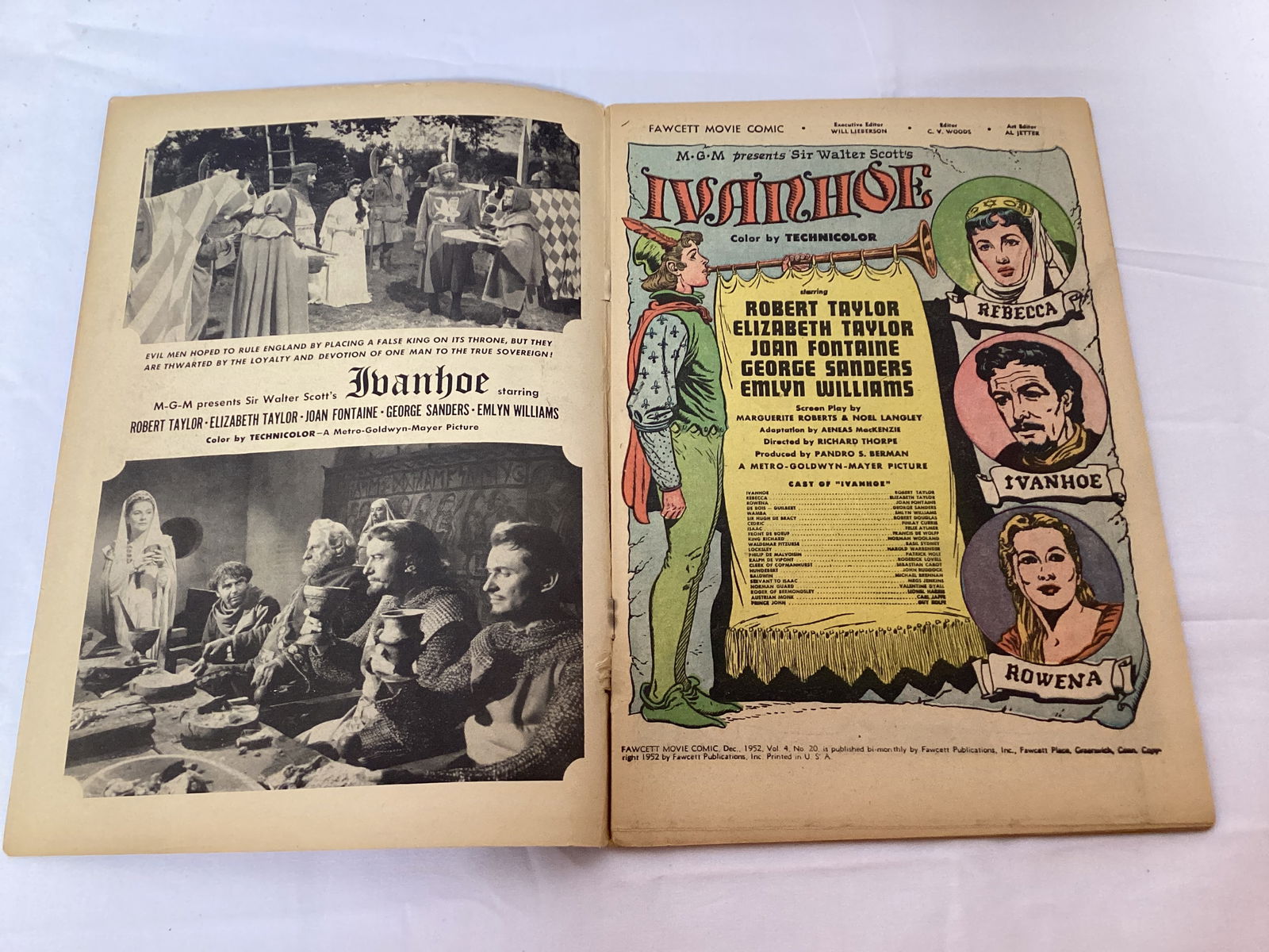 Fawcett Movie Comic 20 Ivanhoe Comic Book - 6