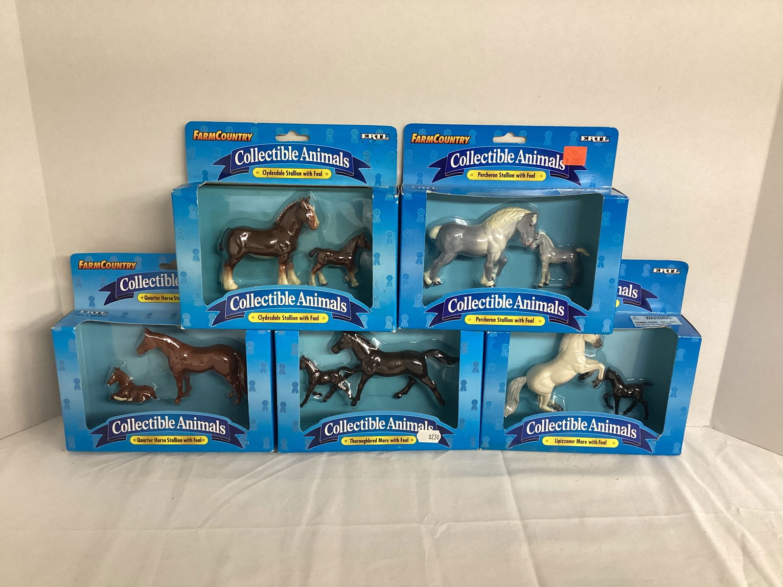 Five ERTL Farm Country Horse and Foal Sets (1 of 5)