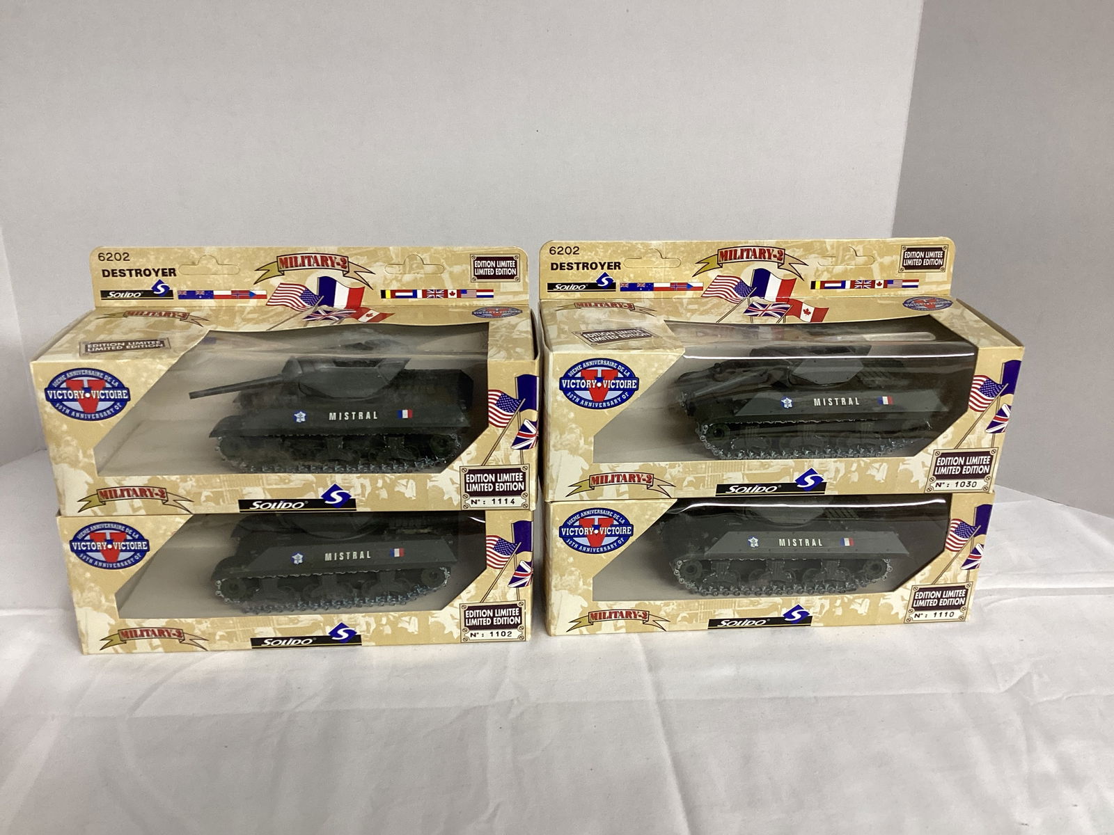 Four Solido Military-2 Destroyer Tank Models (1 of 12)