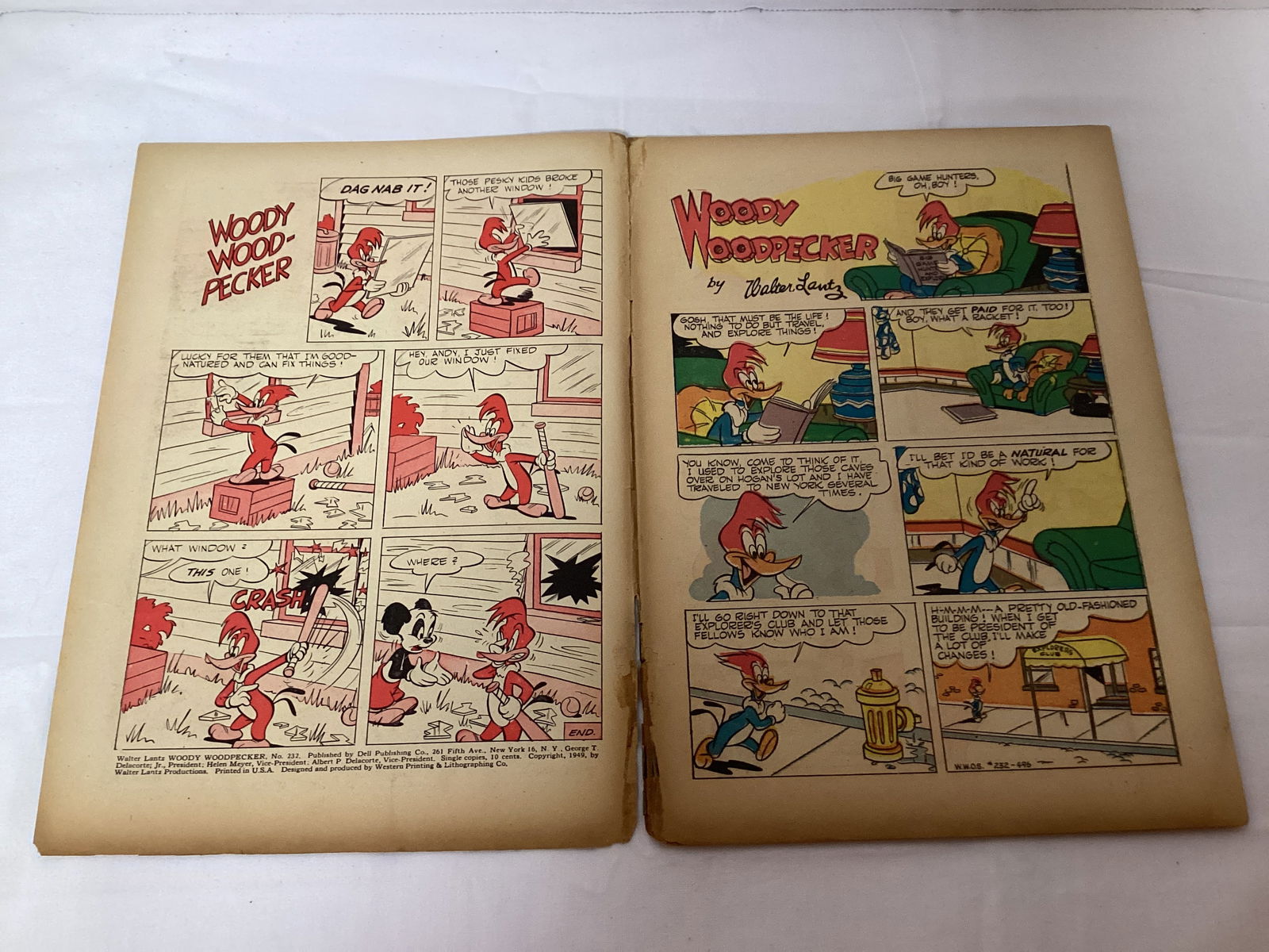 Walter Lantz Woody Woodpecker 232 Dell Comic Book - 6