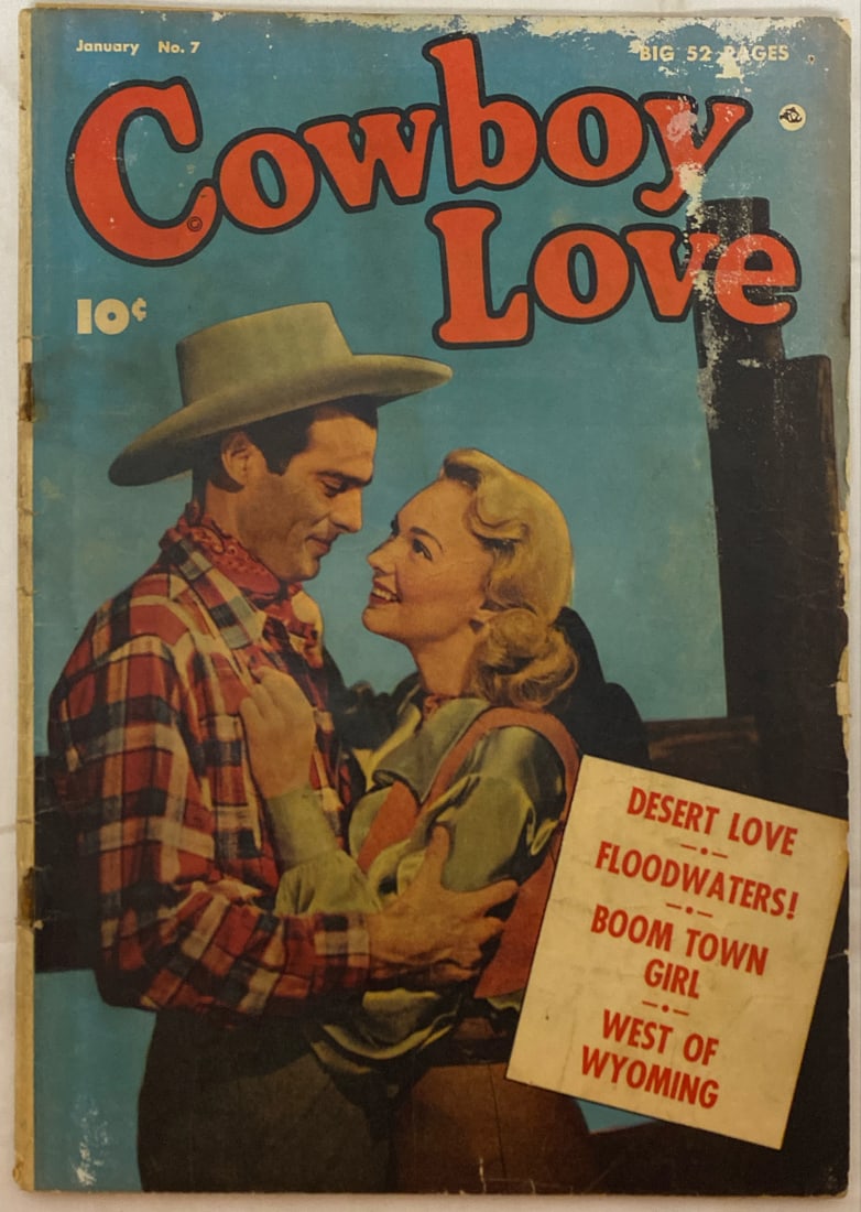 Cowboy Love 7 Fawcett Western Comic Book (1 of 8)