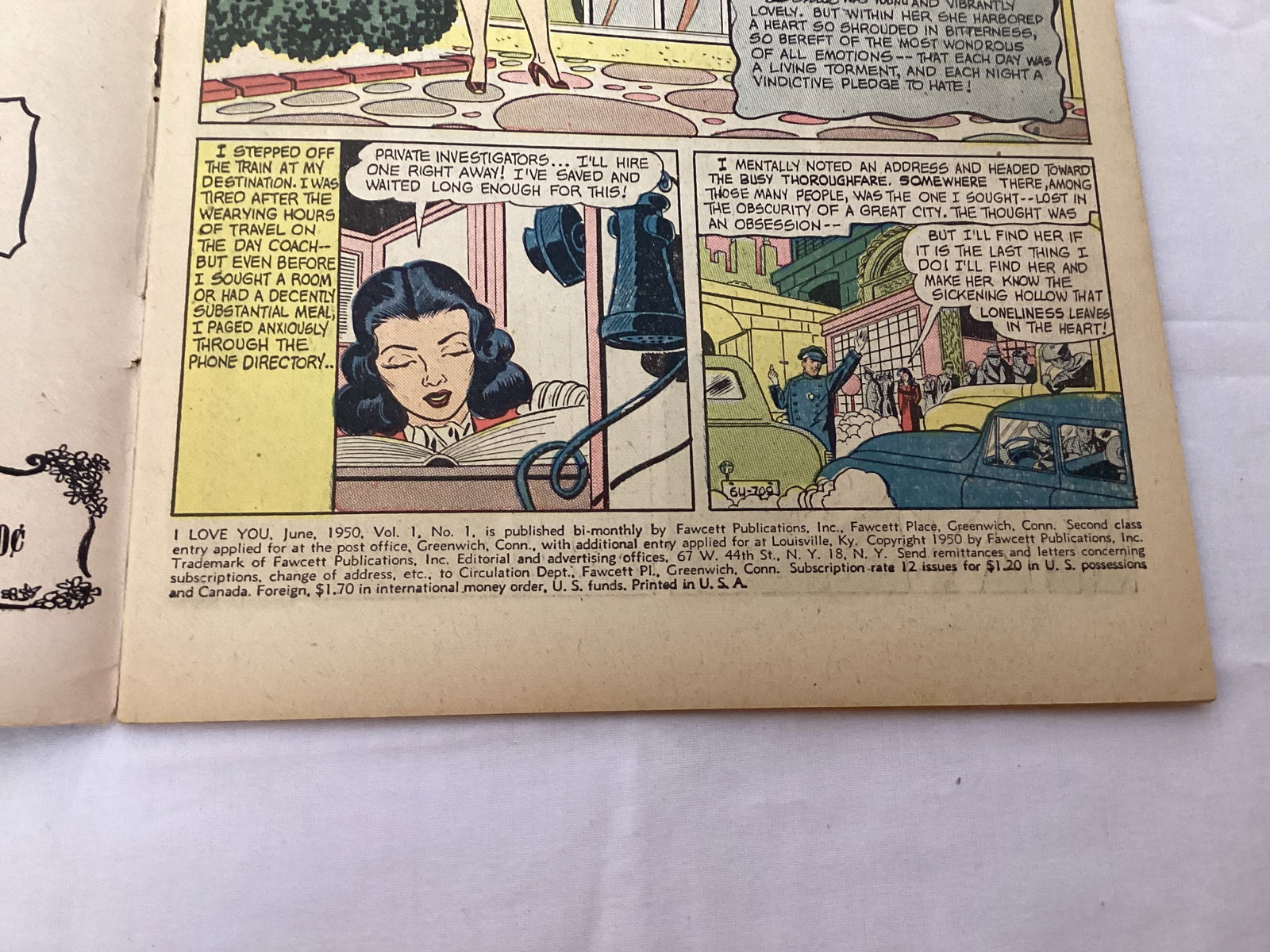 I Love You 1 Fawcett Comic Book - 7