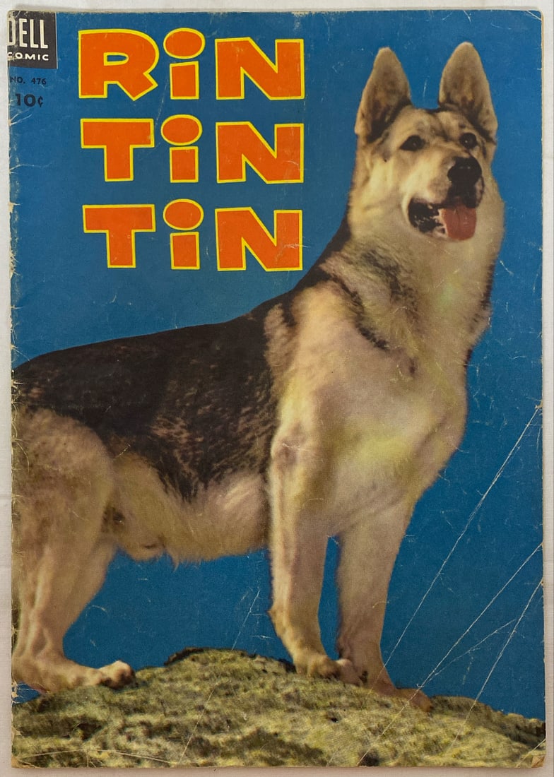 Rin-Tin-Tin 476 Dell Comic Book: 1953, please preview and see all photos for condition 