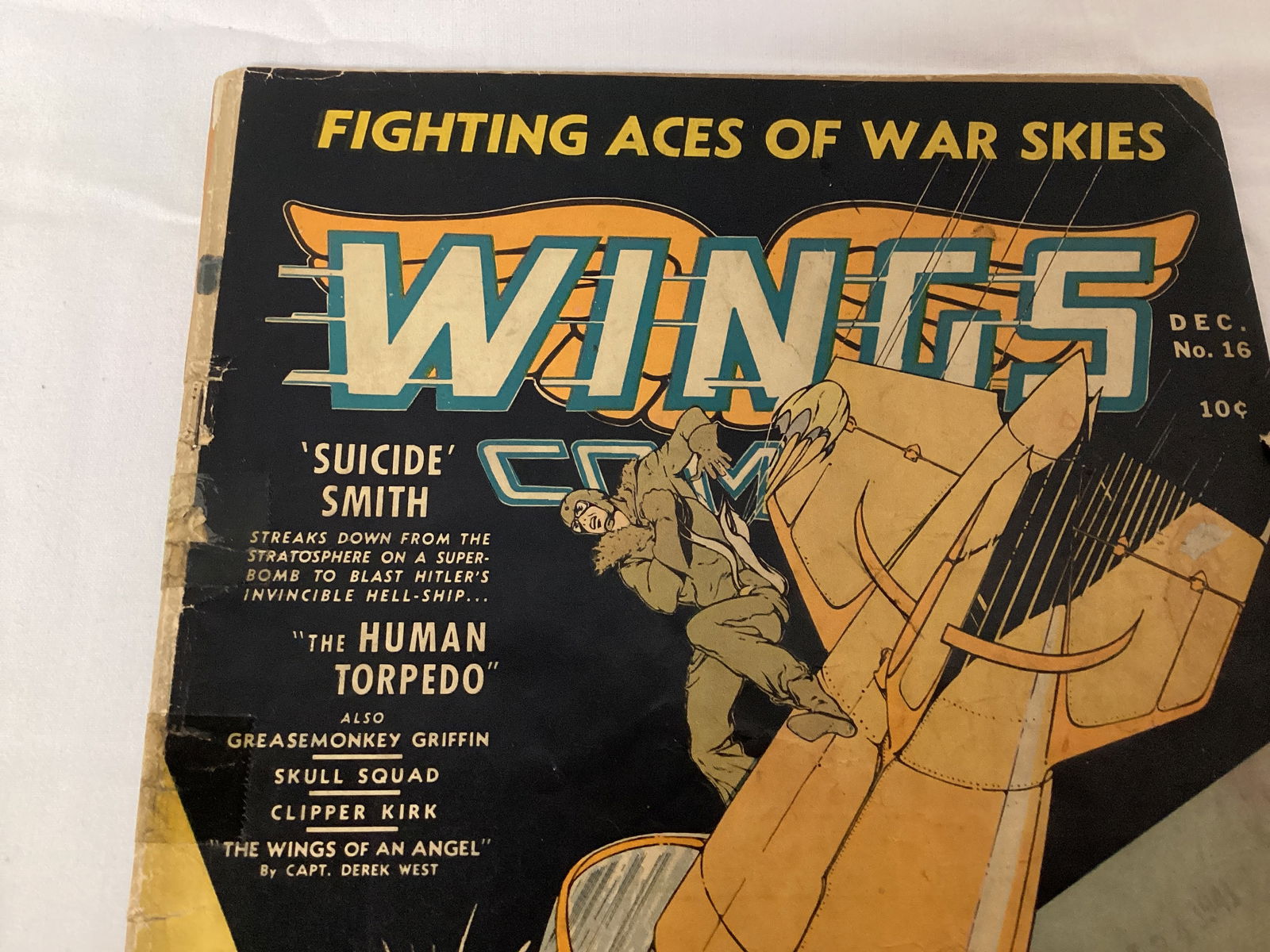 Wings Comics 16 Fiction House Comic Book - 2