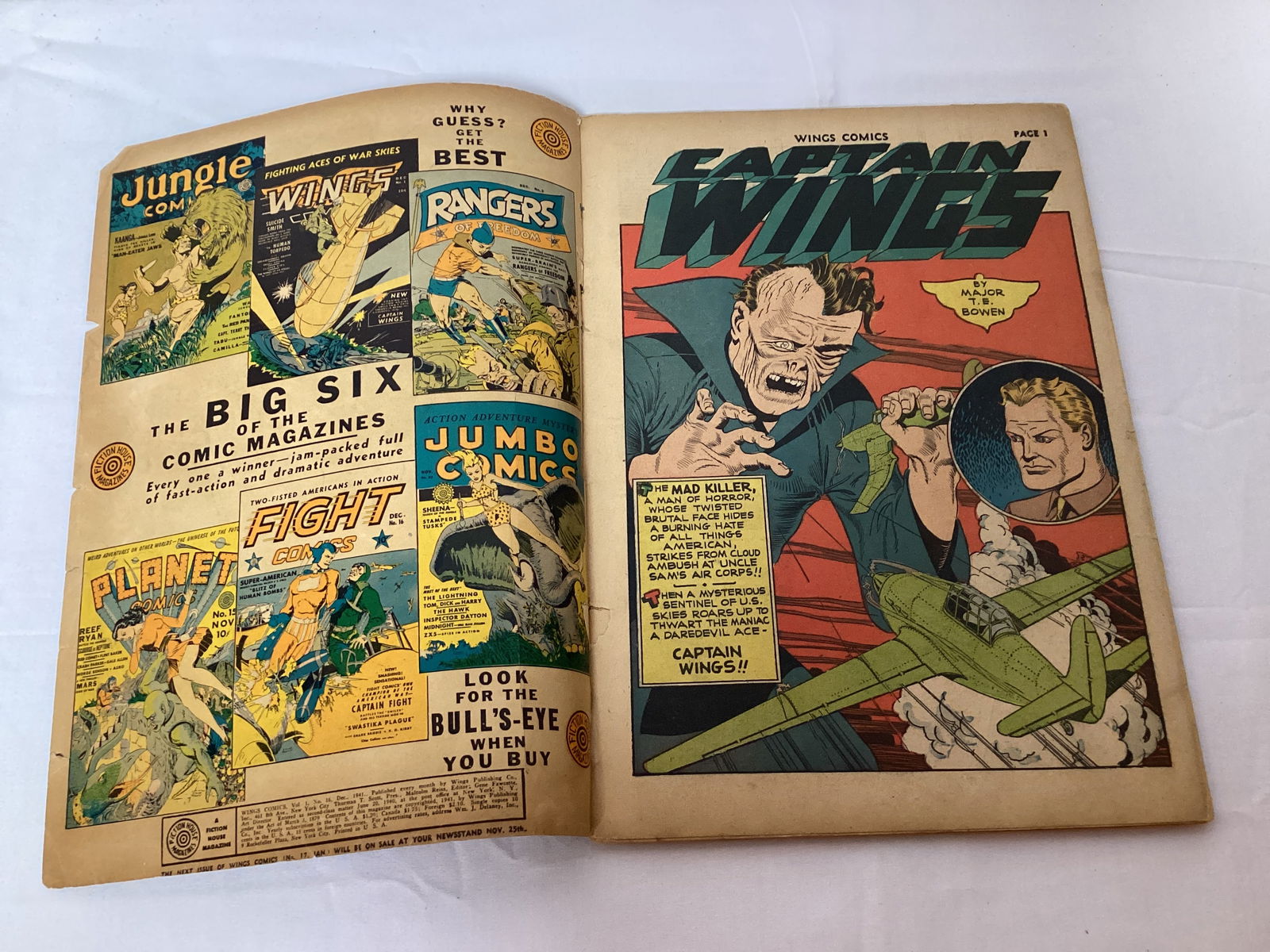 Wings Comics 16 Fiction House Comic Book - 6