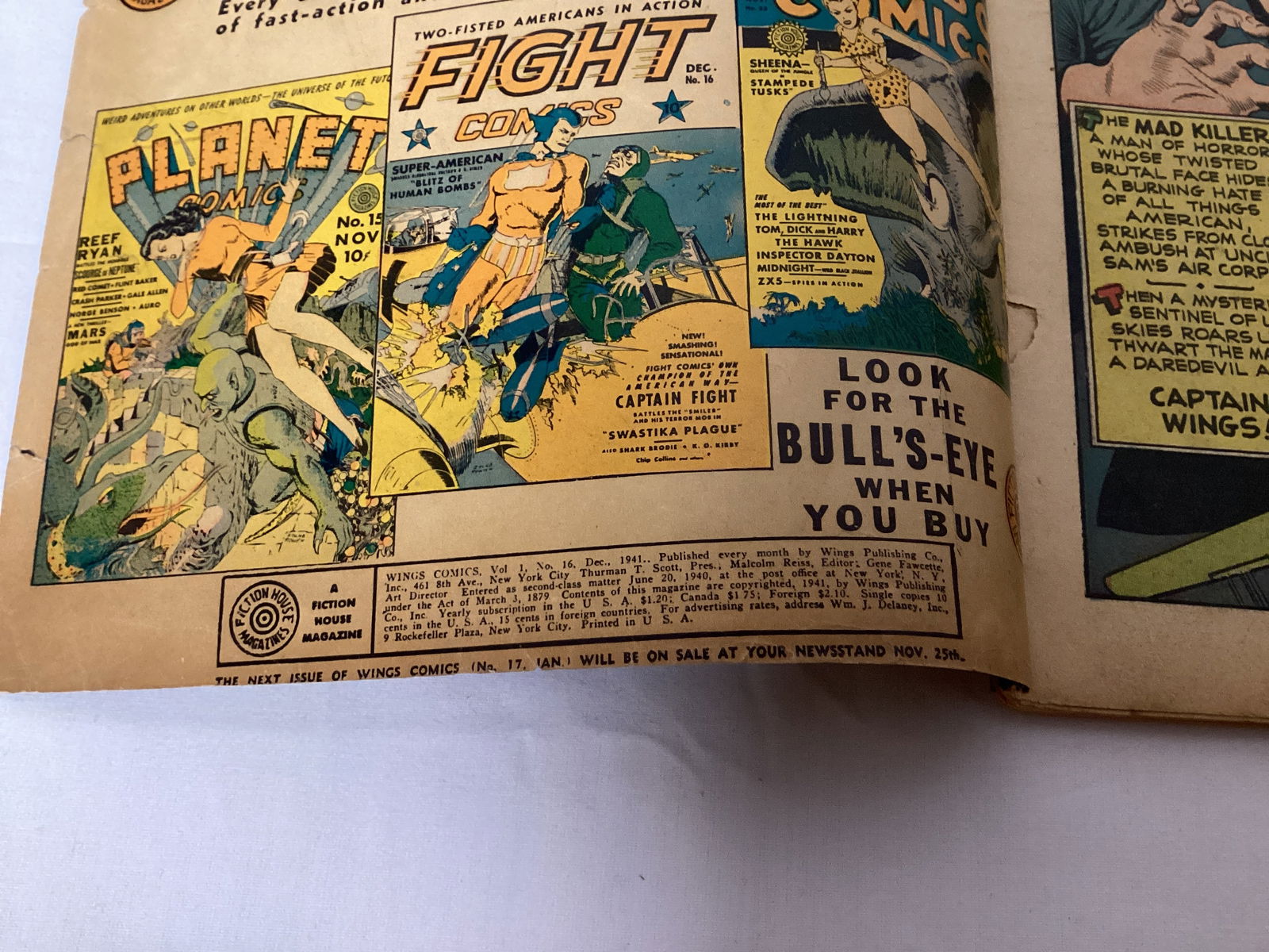 Wings Comics 16 Fiction House Comic Book - 7