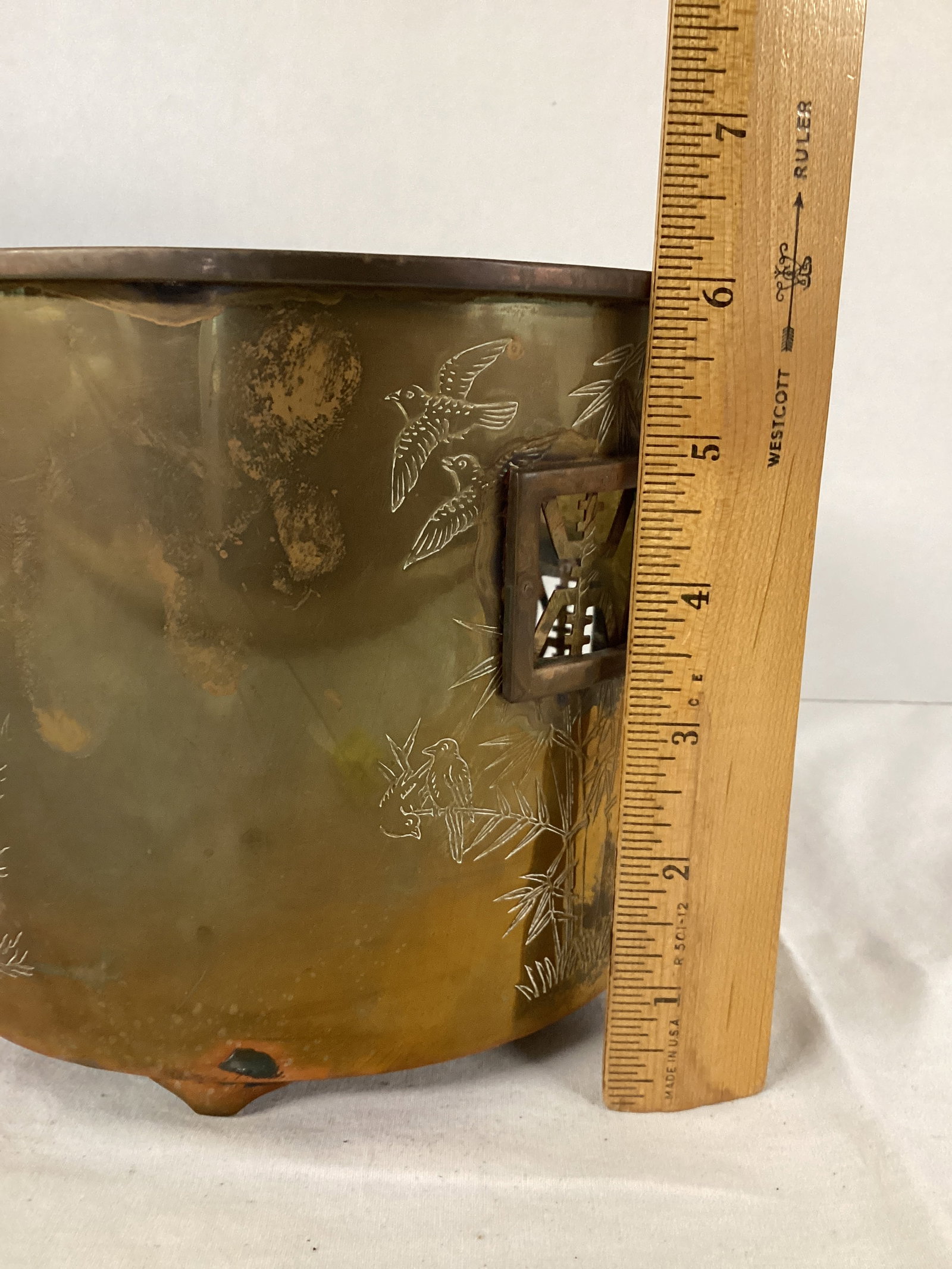 Brass Asian Planter - 8