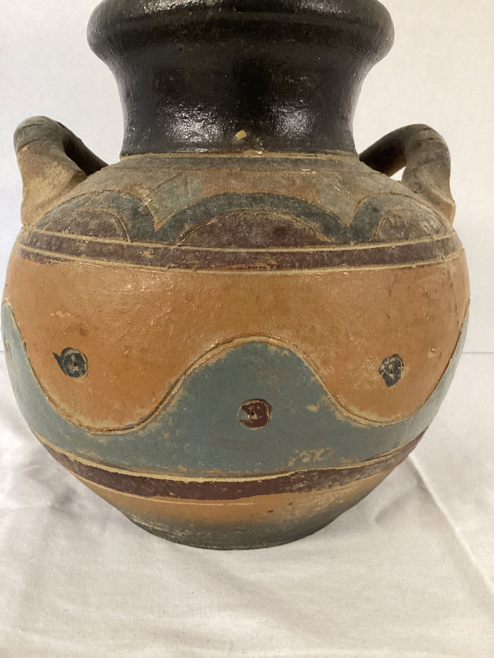 Pottery Vase with Two Handles - 5