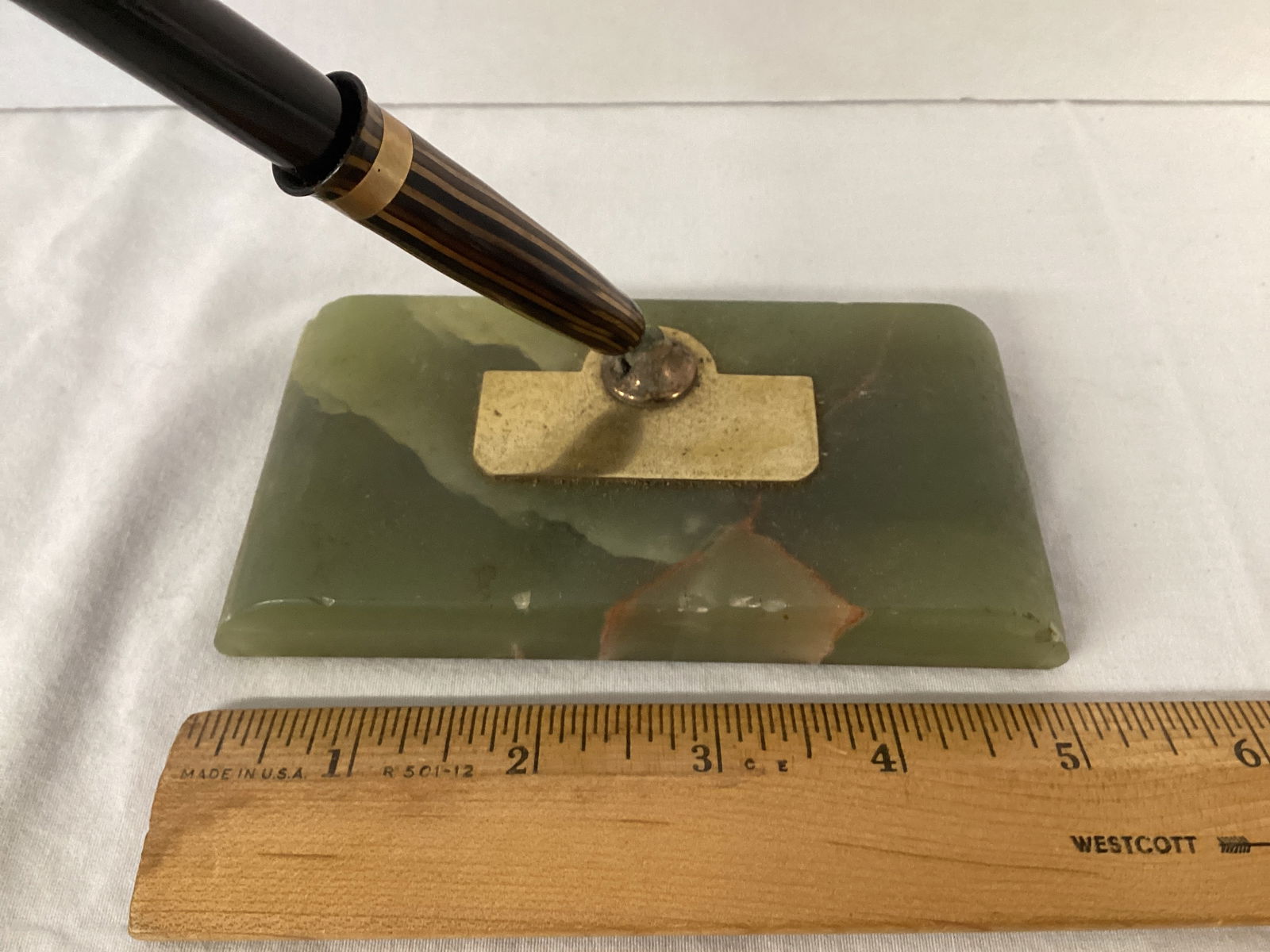 Sheaffer's Dry-Proof Desk Fountain Pen Set and Sword Shaped Letter Opener - 2