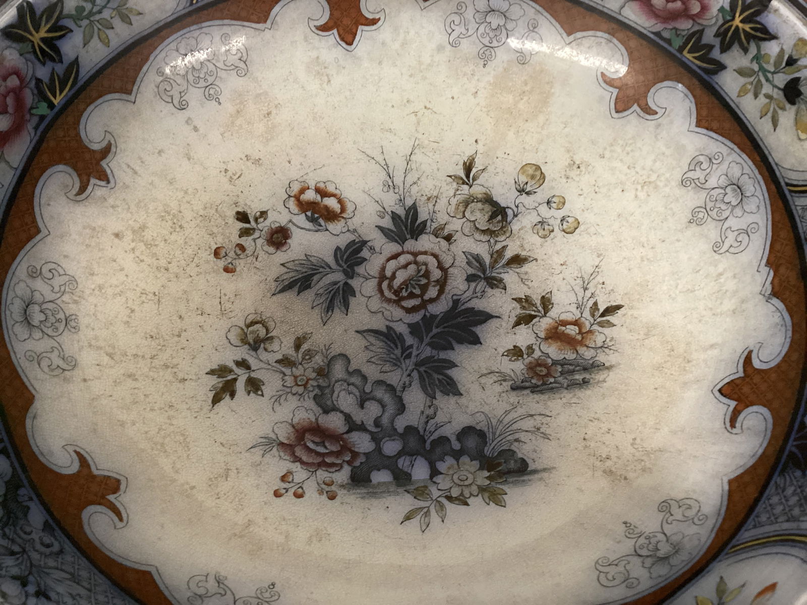 Large Antique Japanese Imari Bowl - 4