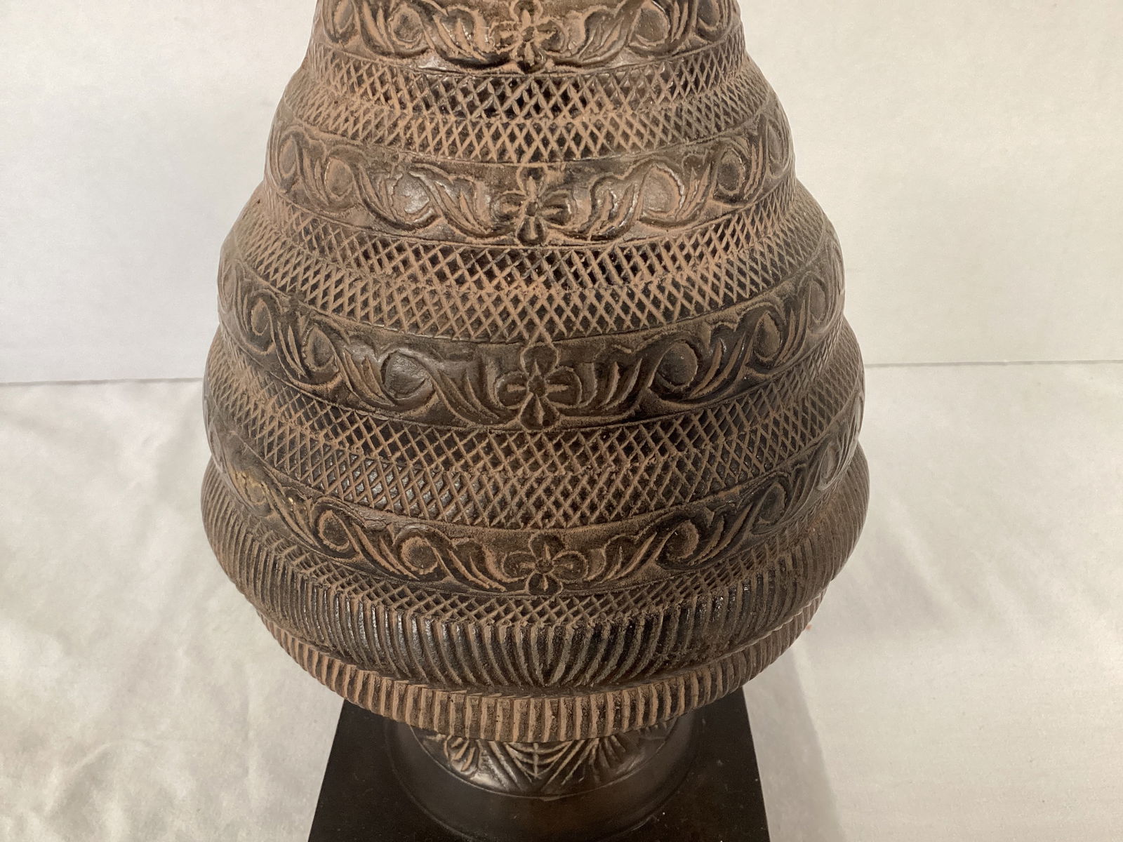 Engraved Metal Decorative Finial - 3