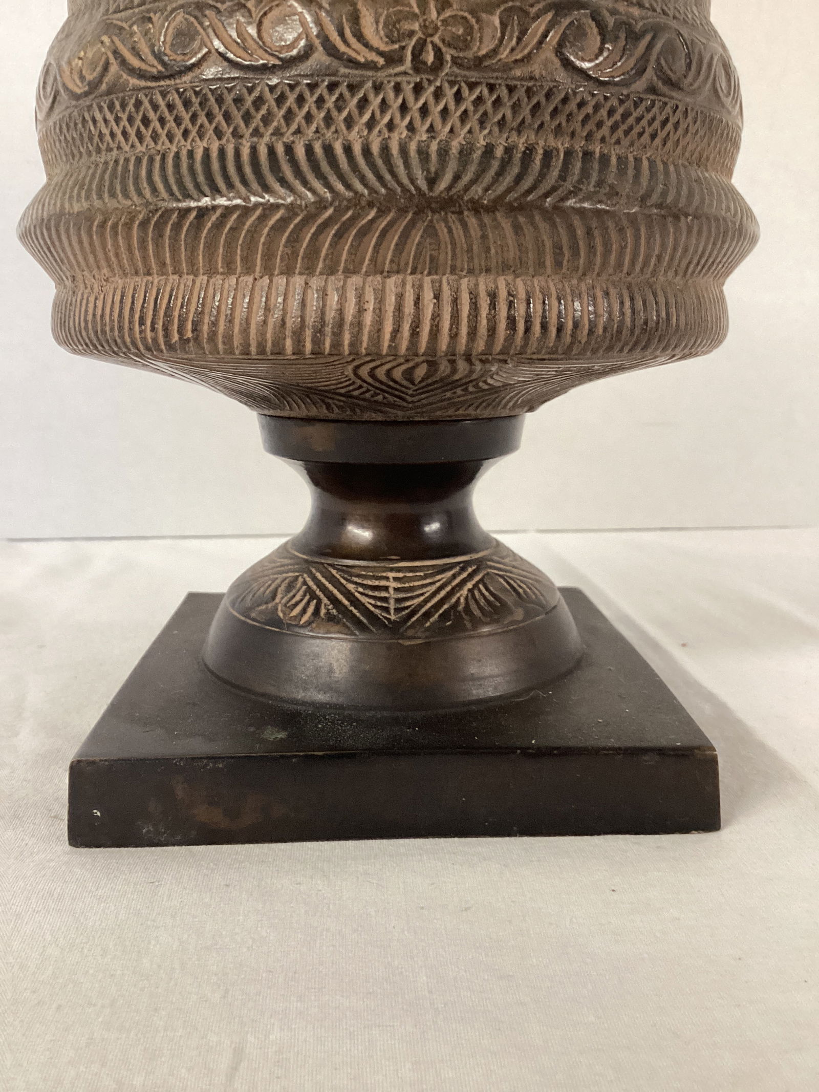 Engraved Metal Decorative Finial - 4